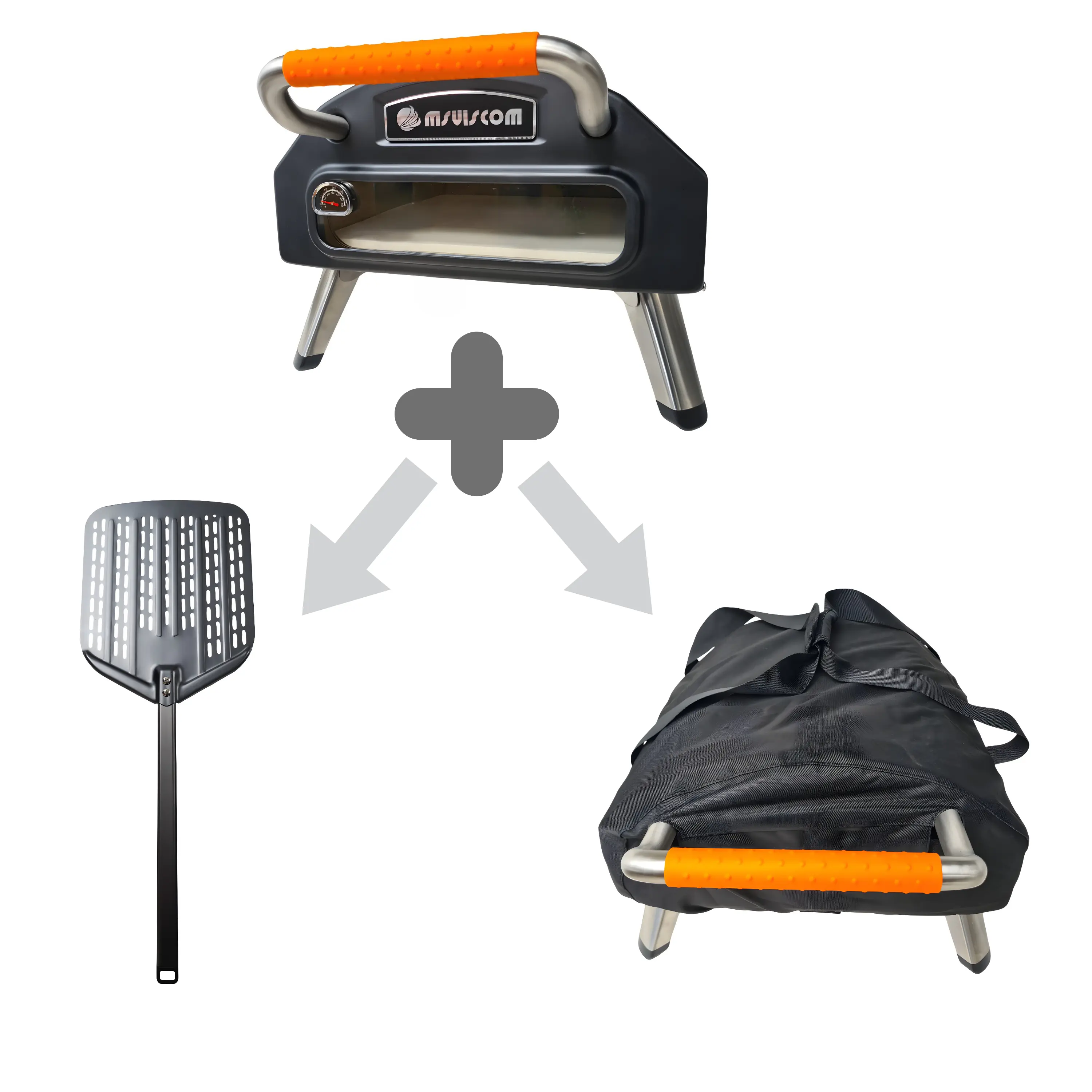 Bellano Living Gas Pizzaofen Outdoor inkl. 1 Brenner