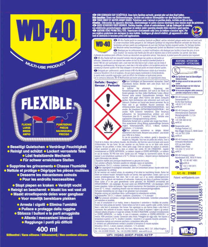 WD-40 Multifunktionsprodukt Flexible 400ml
