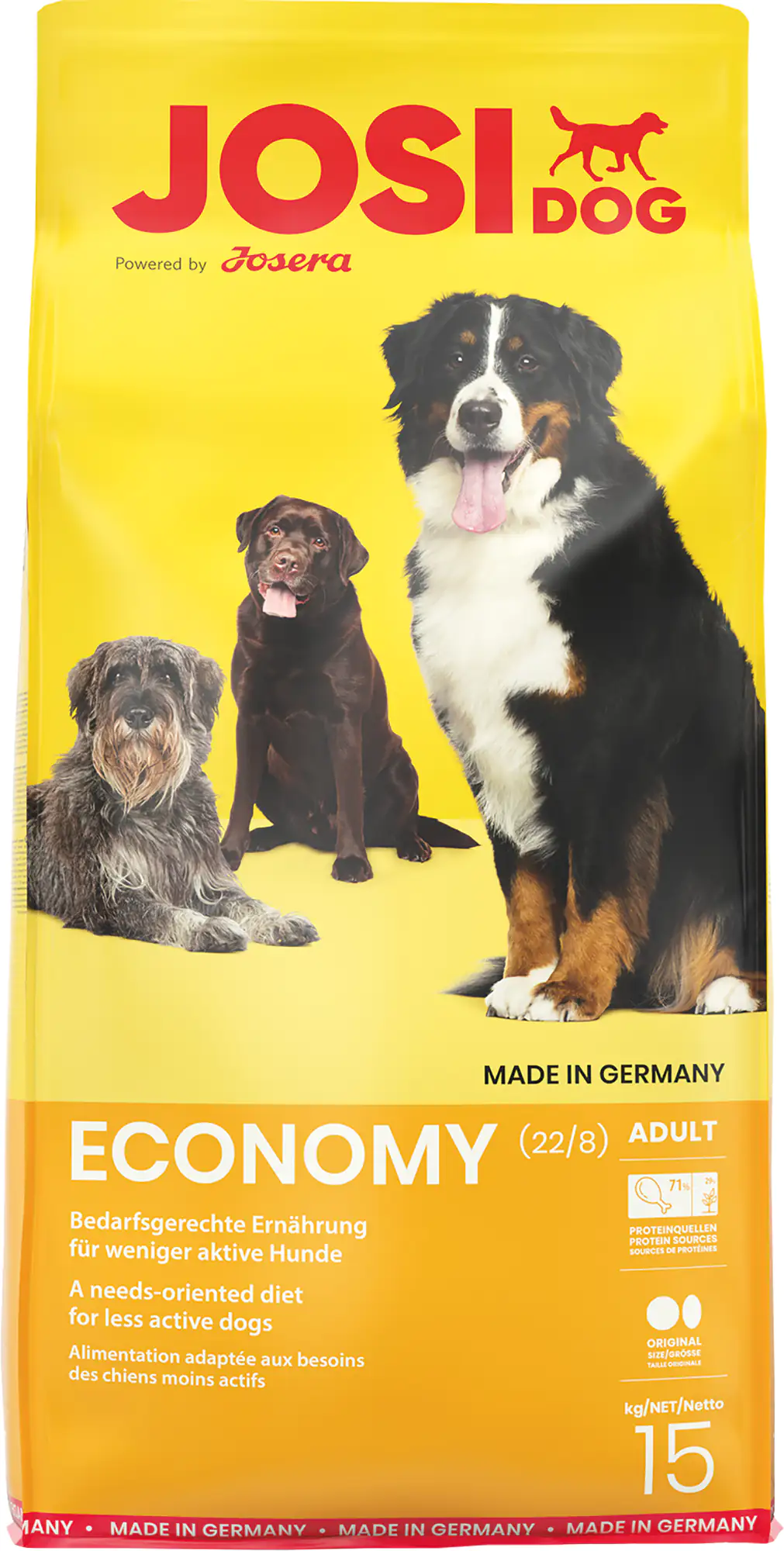 Josera JosiDog Hundetrockenfutter Adult 15 kg Economy 