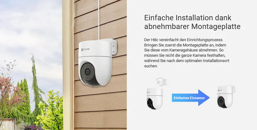 Ezviz Wlan Outdoor Überwachungskamera H8C 360° mit Bewegungserkennung