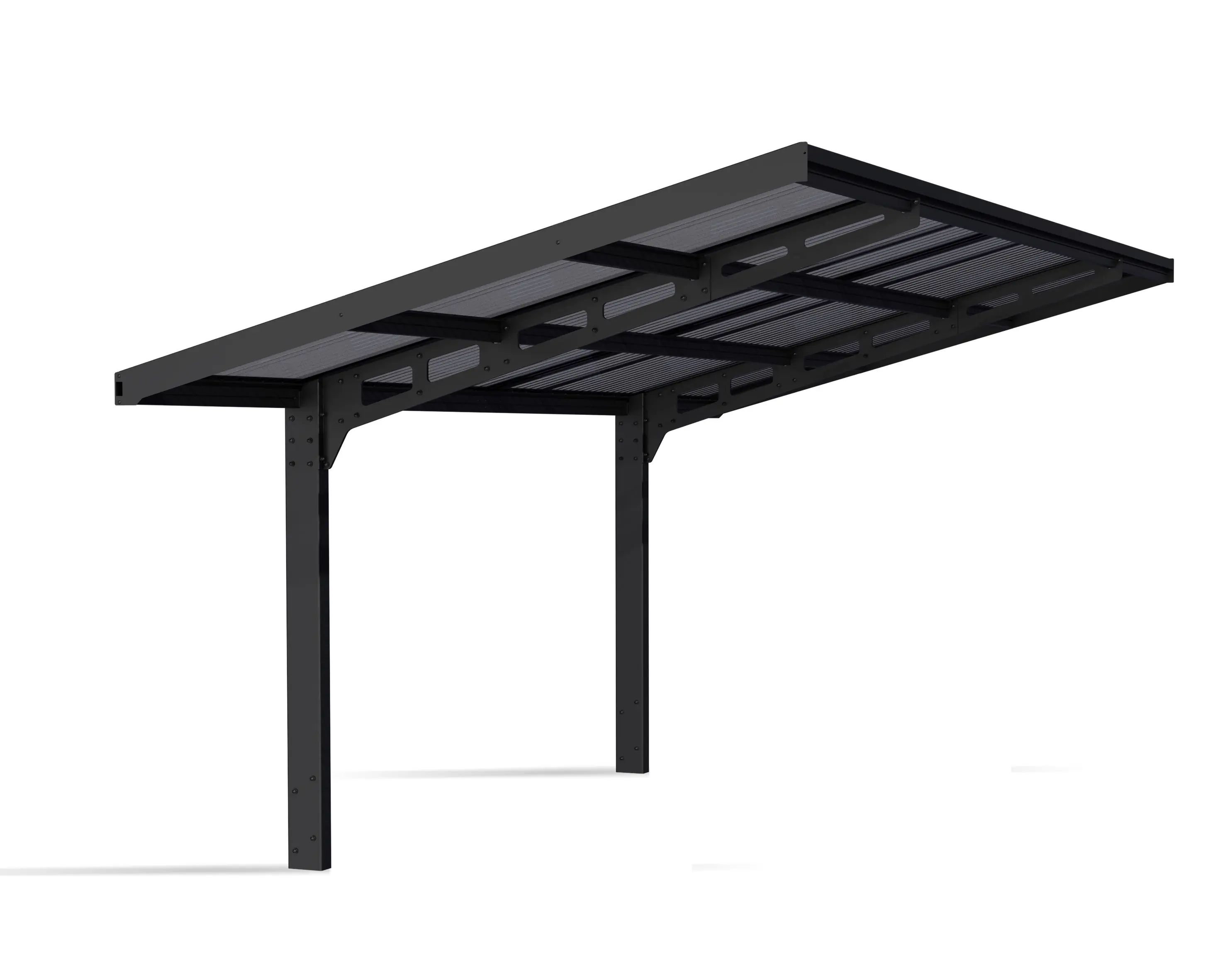 Canopia Carport Sydney Wave  Schwarz Alu 587 x 286 cm