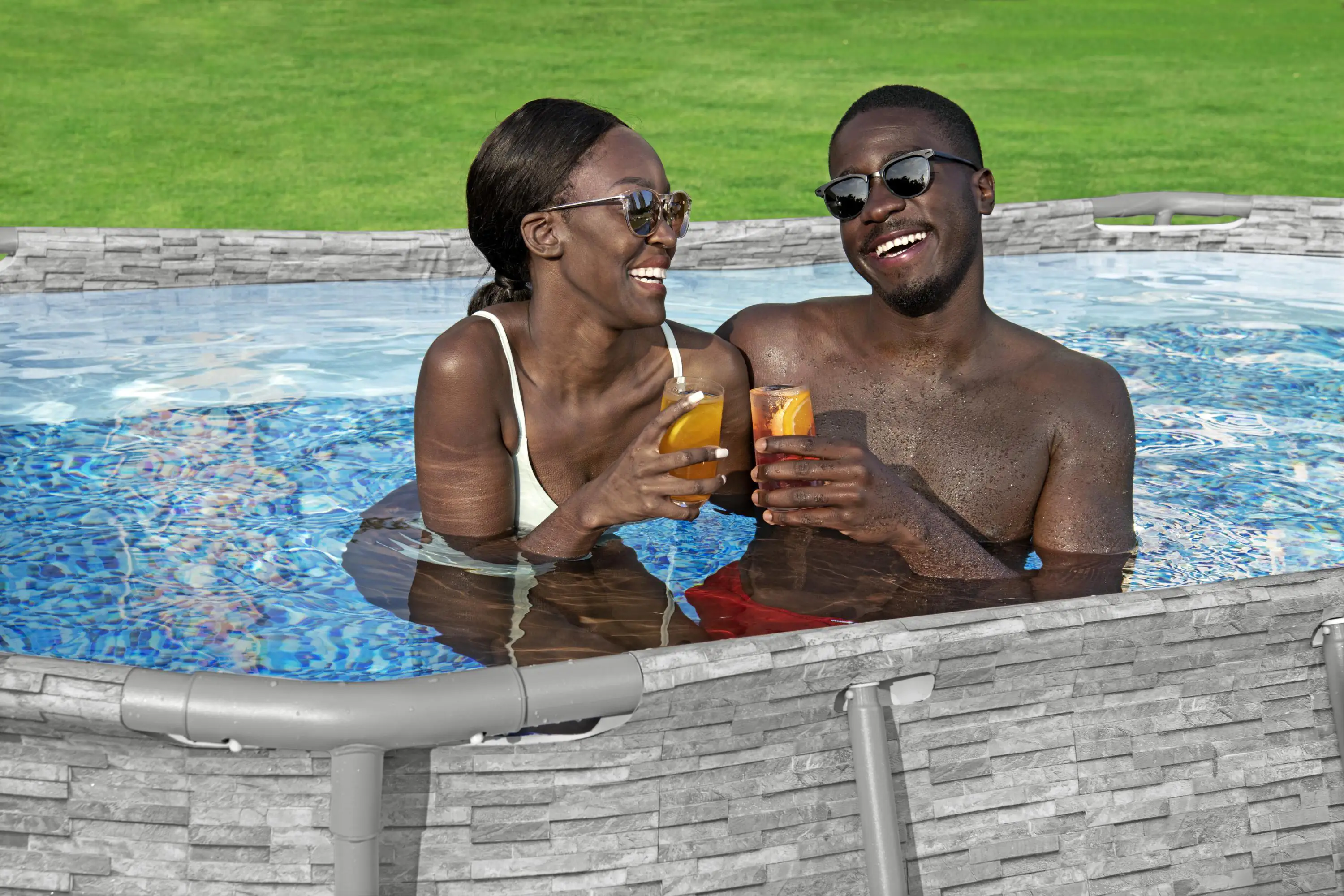Bestway Power Steel Pool Komplett-Set oval 427 x 250 x 100 cm