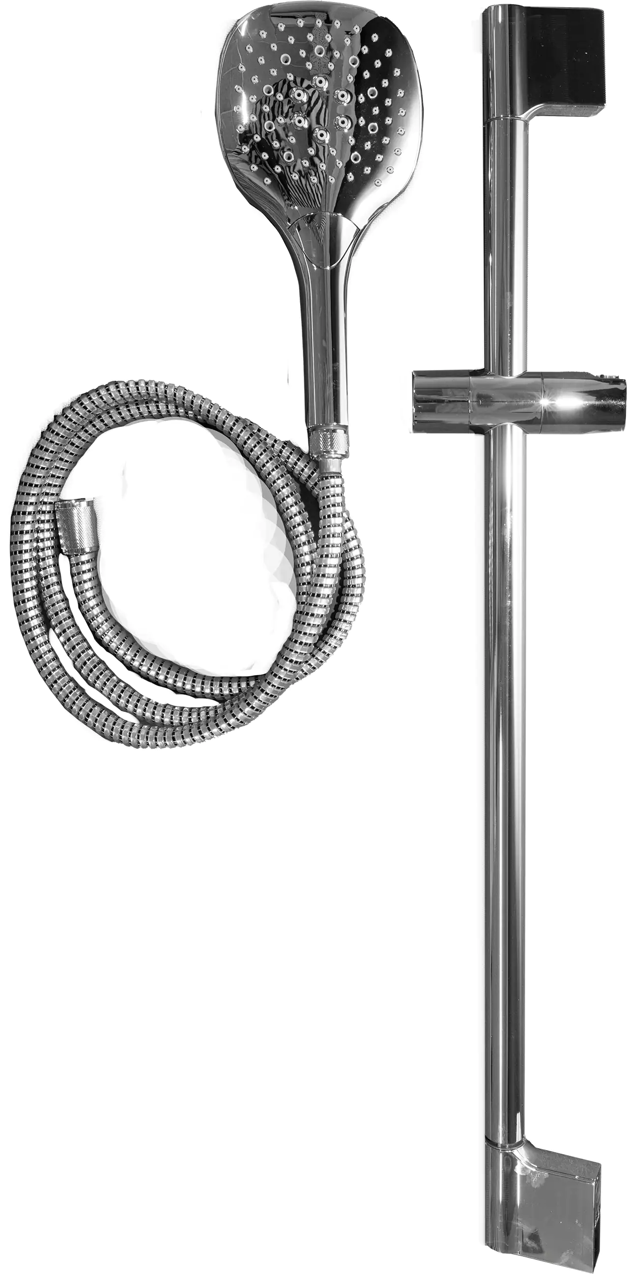 Primaster Brausegarnitur 3 Strahlarten Kreta chrom 73 cm