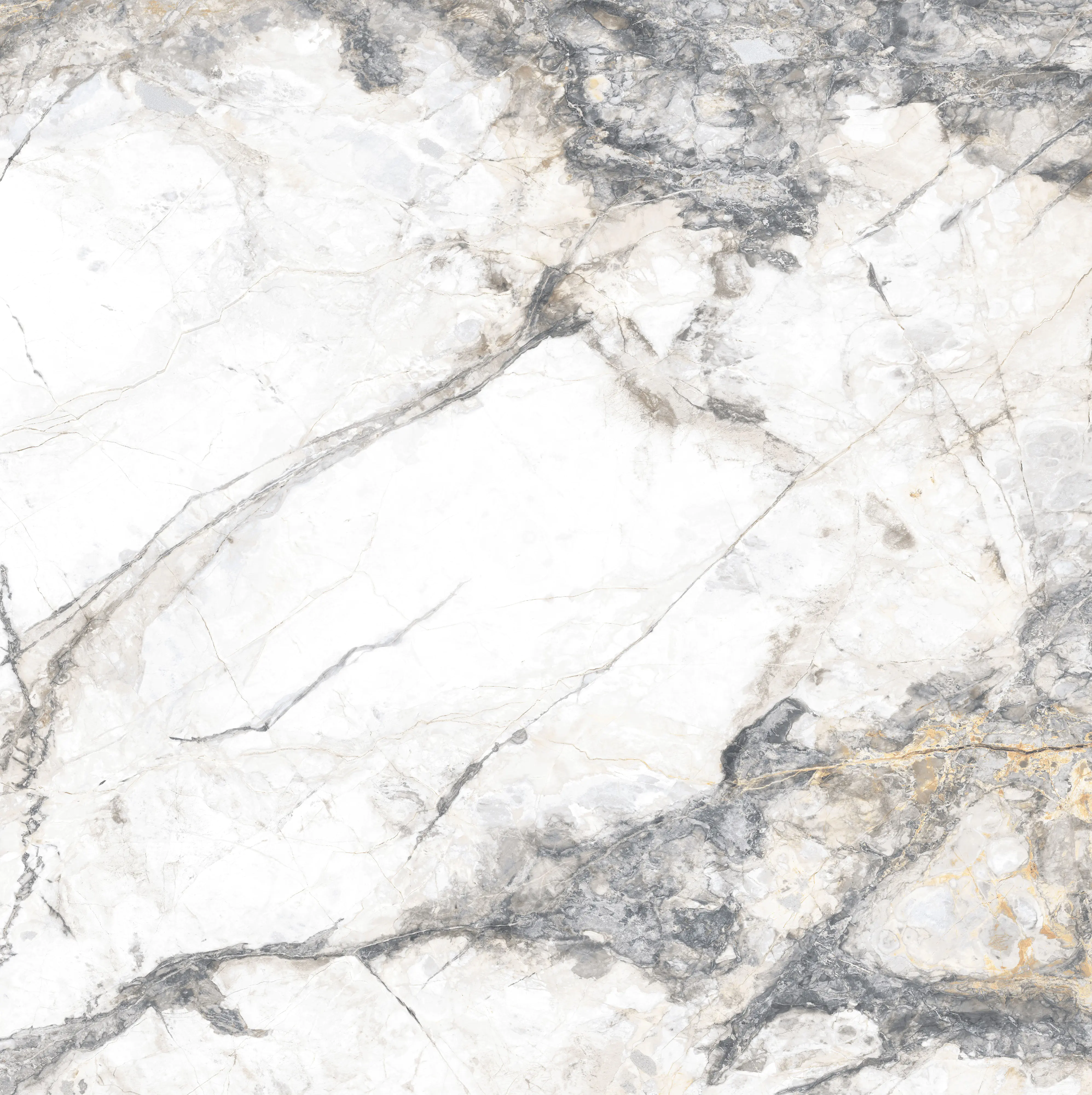 Bodenfliese Feinsteinzeug Caldera 60 x 60 cm silver