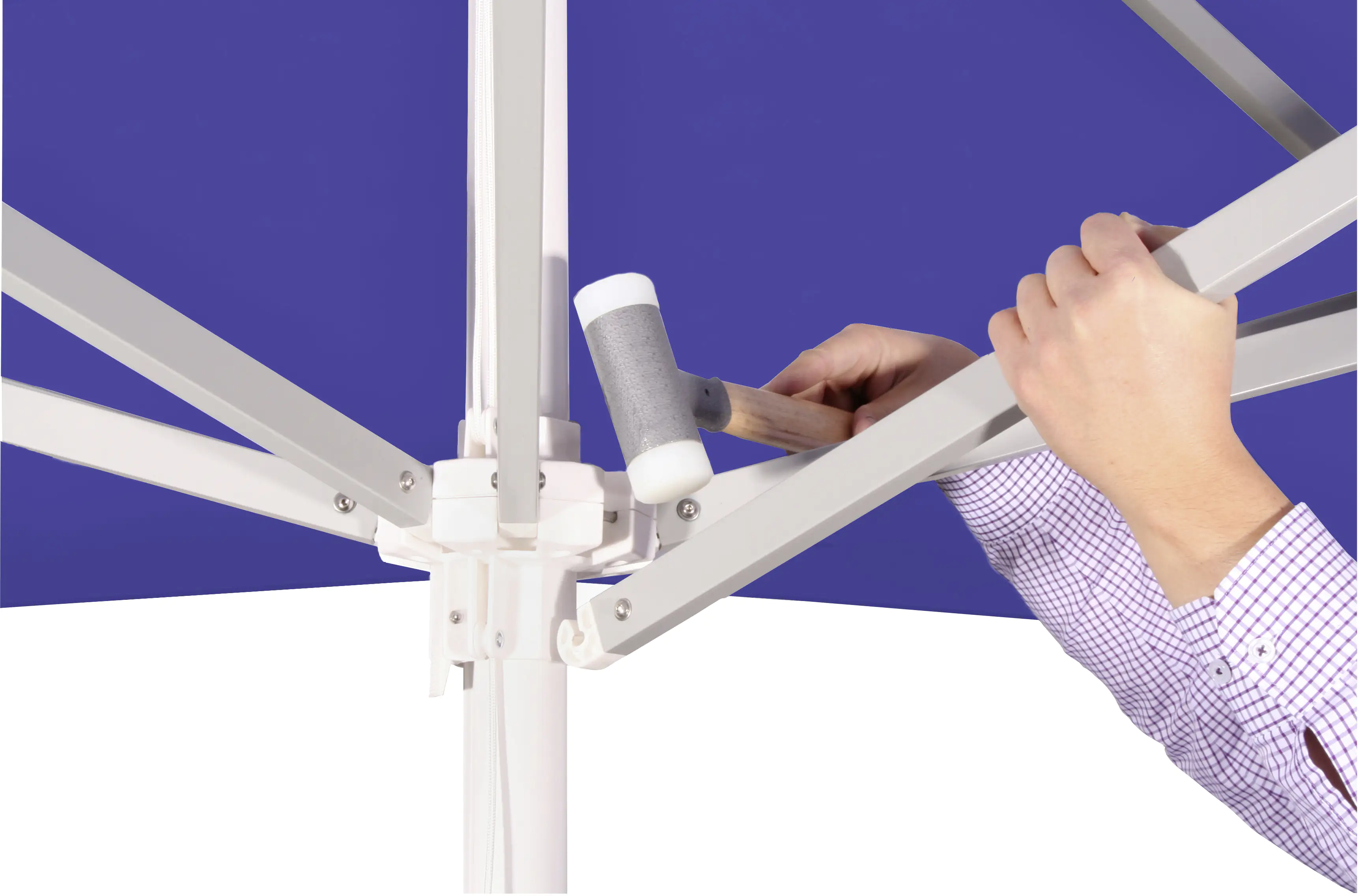 Schneider Sonnenschirm Jumbo blau Ø 300 cm