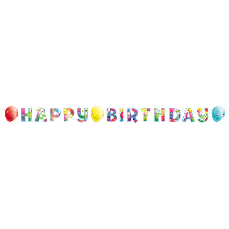 Partykette Ballons Papier 174 x 13 cm