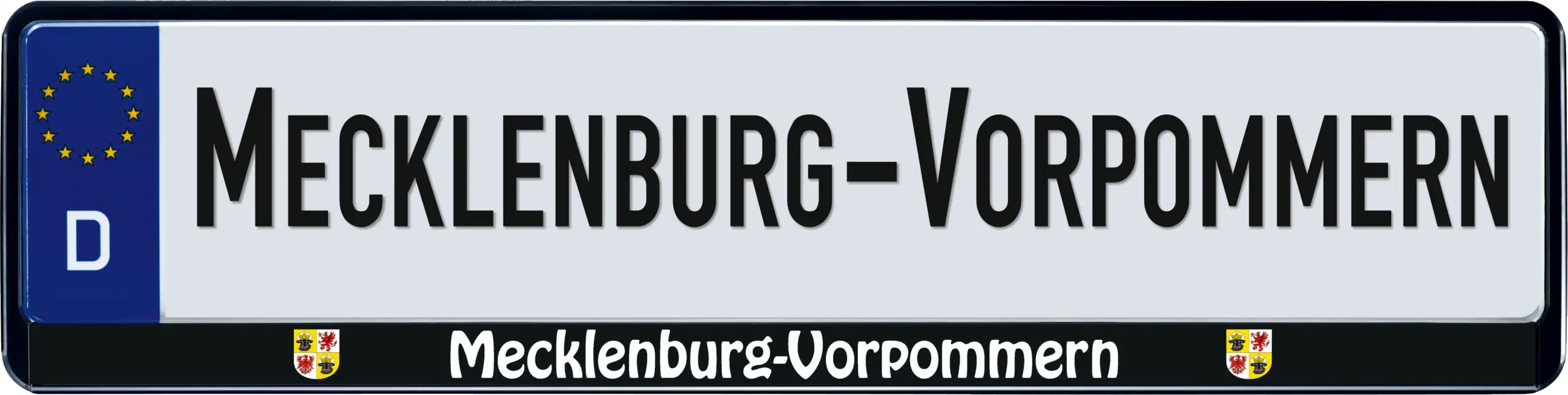 Hermann Schütz Design Kennzeichenrahmen Bundesland Mecklenburg-Vorpommern