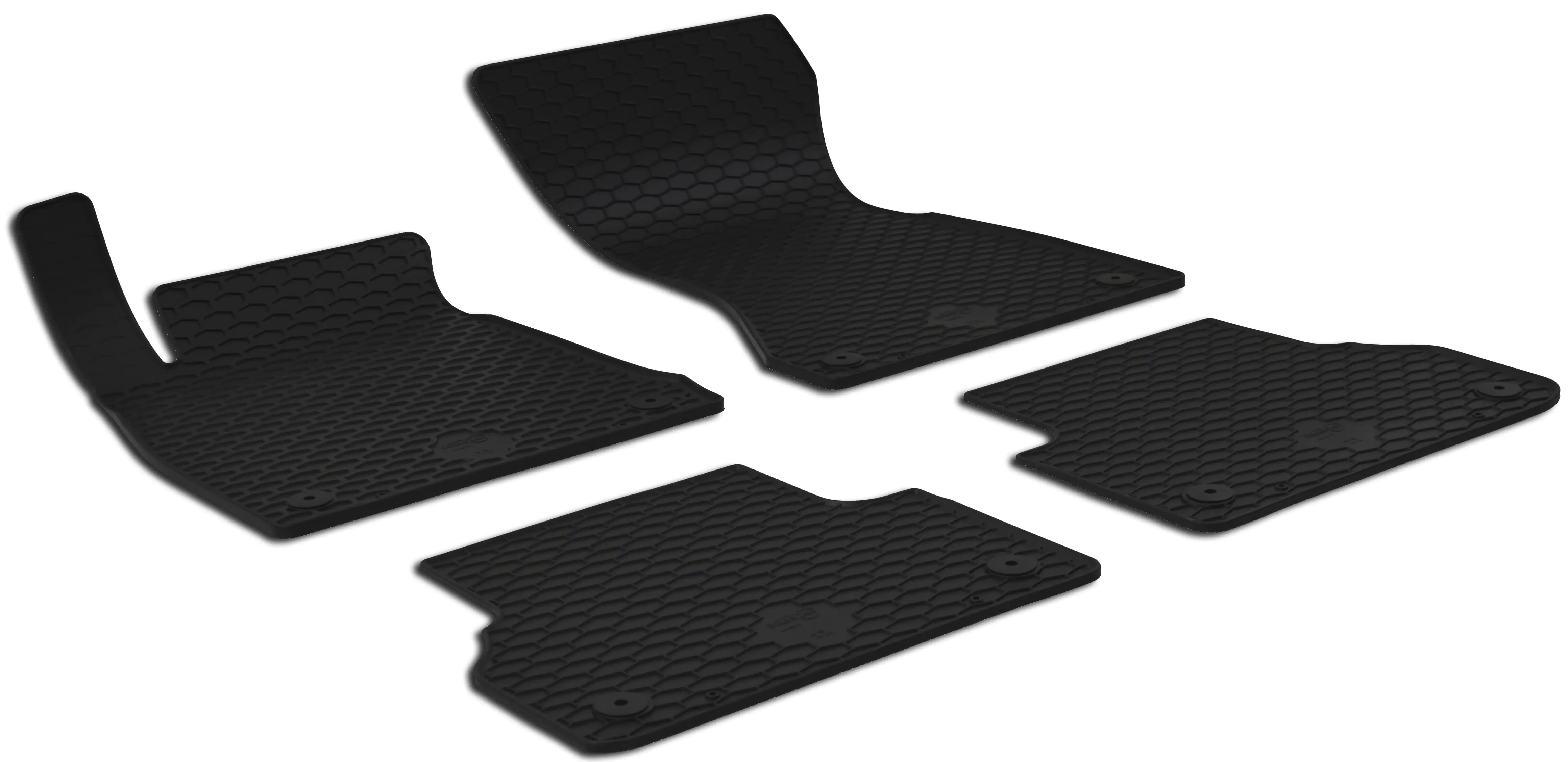 Walser Passform Fußmatten Gummi RubberLine für Audi A4 05/2015-Heute; A5  4-teilig