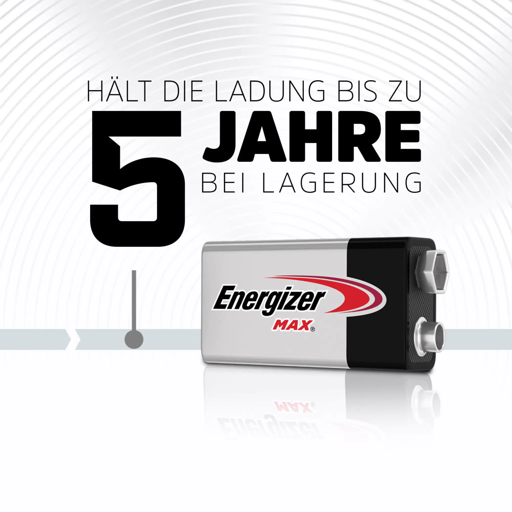 Energizer Max Alkaline E-Block Batterie 9 V, 3er Pack