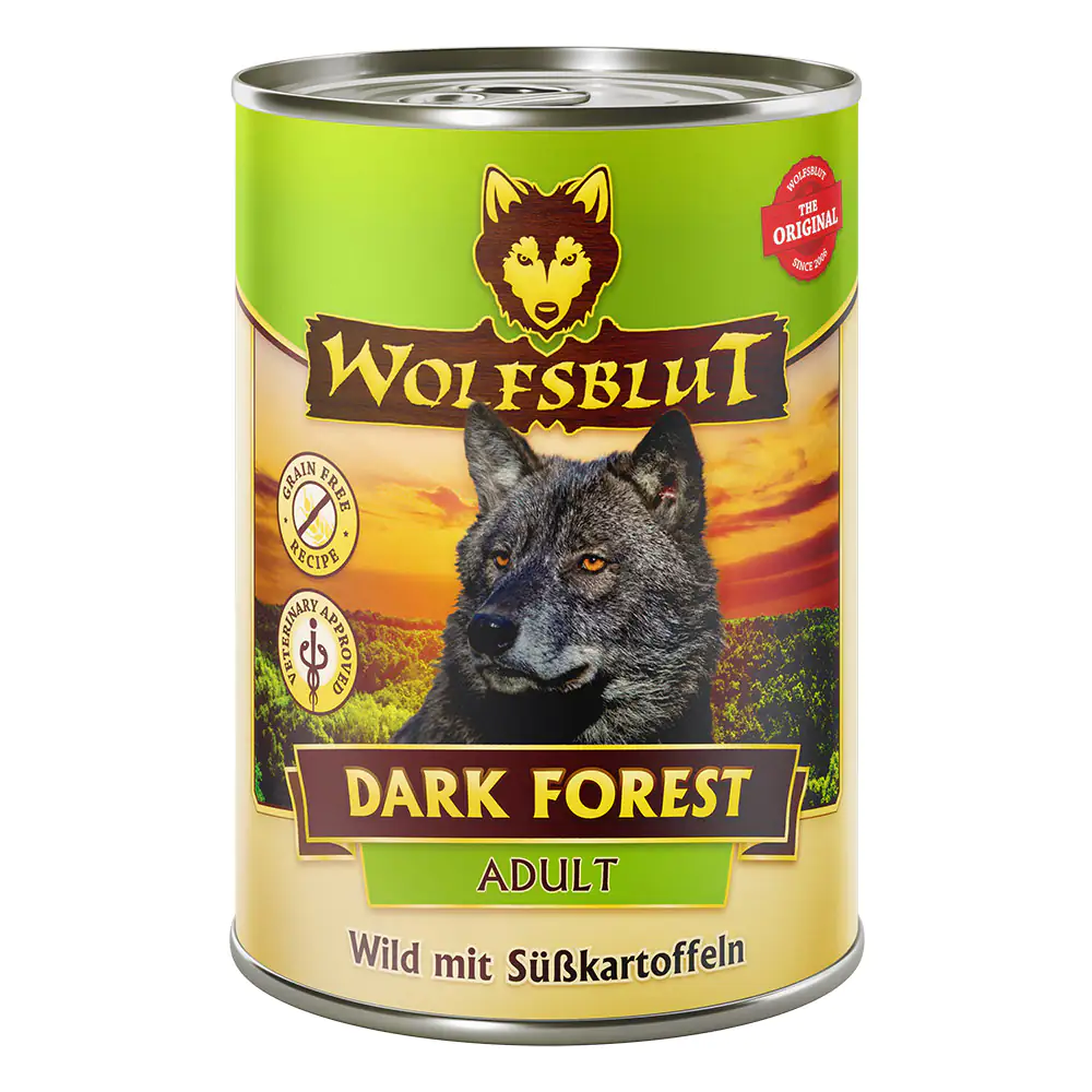 Wolfsblut Dark Forest Hundenassfutter Adult getreidefrei 395 g Wild