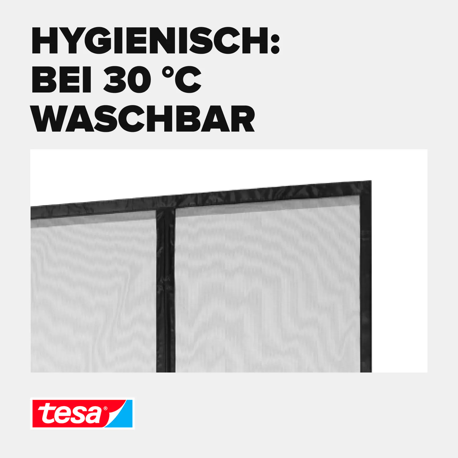 tesa Fliegengitter Magnetvorhang 100 x 220 cm anthrazit