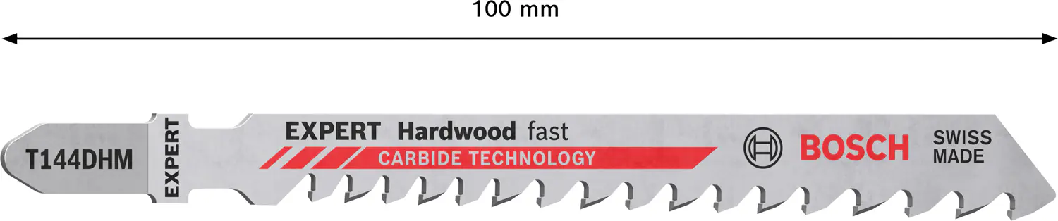 Bosch Stichsägeblätter Expert Hardwood Fast T 144 DHM 3 Stück