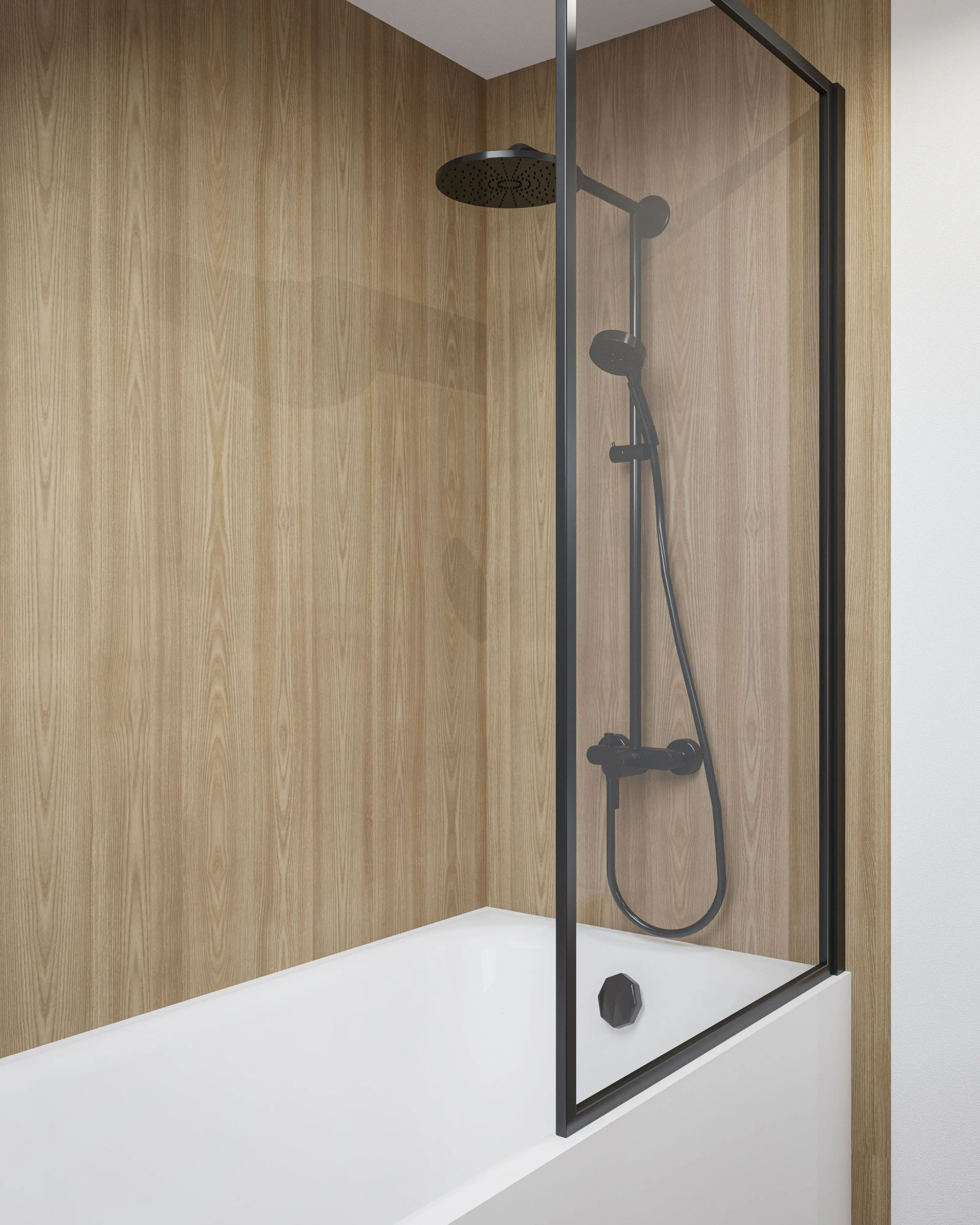 Wetwall Elite Wandpaneel  Natural Wood 60 x 242 cm mit Nut & Feder