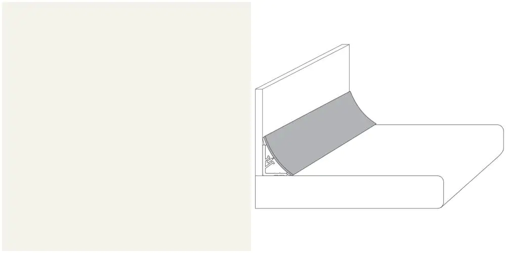 Getalit Wandanschlußsystem Plus 300 cm, 20 x 30 mm, uni weiß