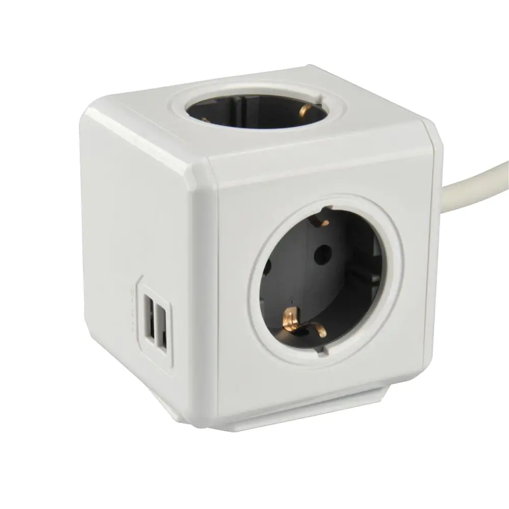 Power Cube 4 + 2 USB 1,5 m Kabel