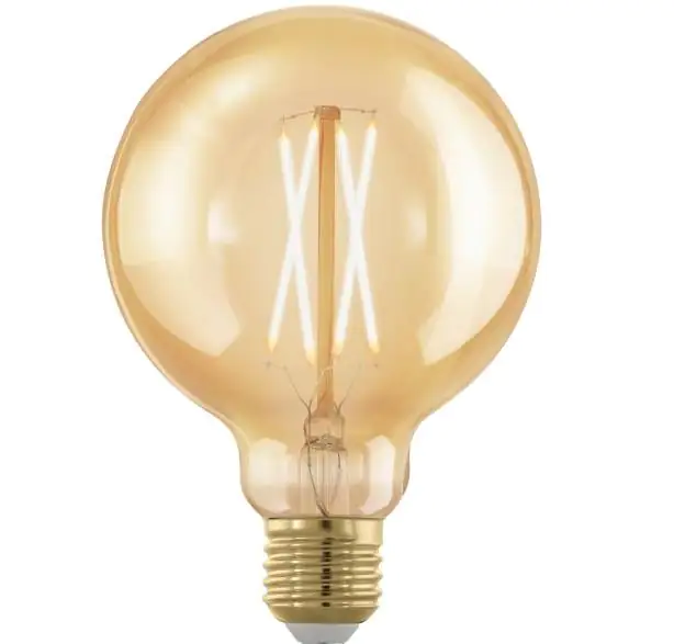 Eglo LED Globe G95 E27 4W amber