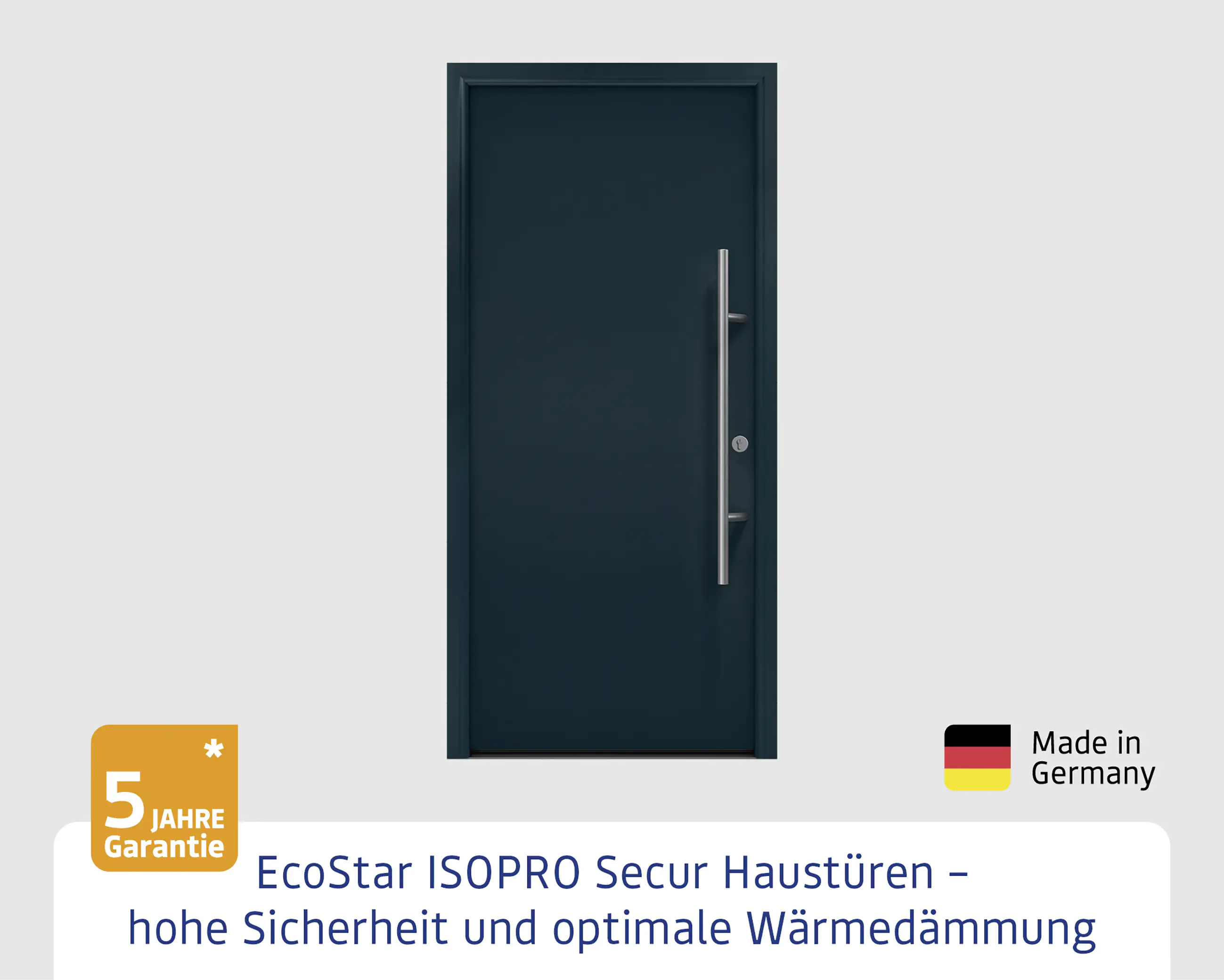 EcoStar Haustür ISOPRO Secur IPS 010 RC2 anthrazitgrau 110 x 210 cm