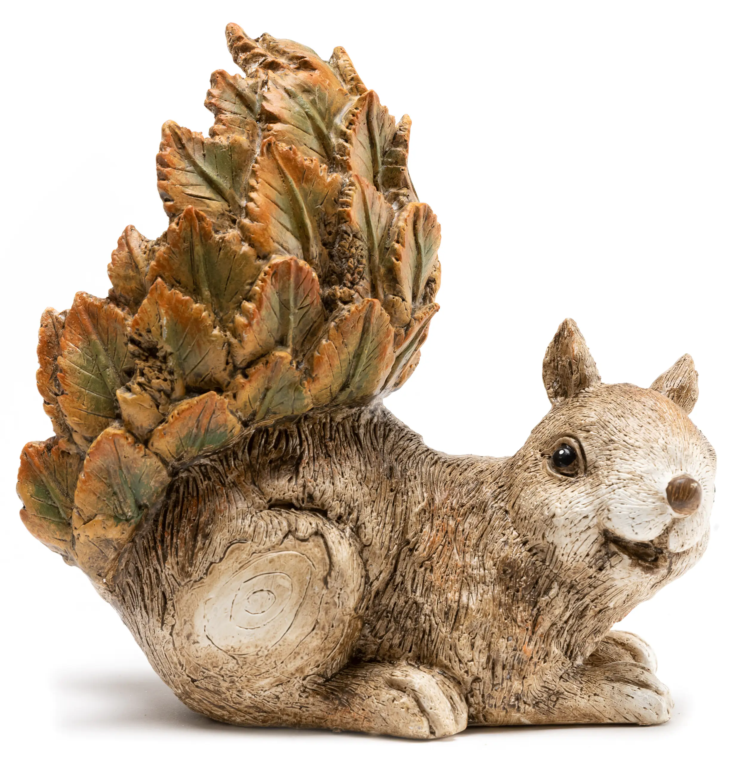TrendLine Dekofigur Eichhörnchen 21,5 x 21,5 cm braun grün 