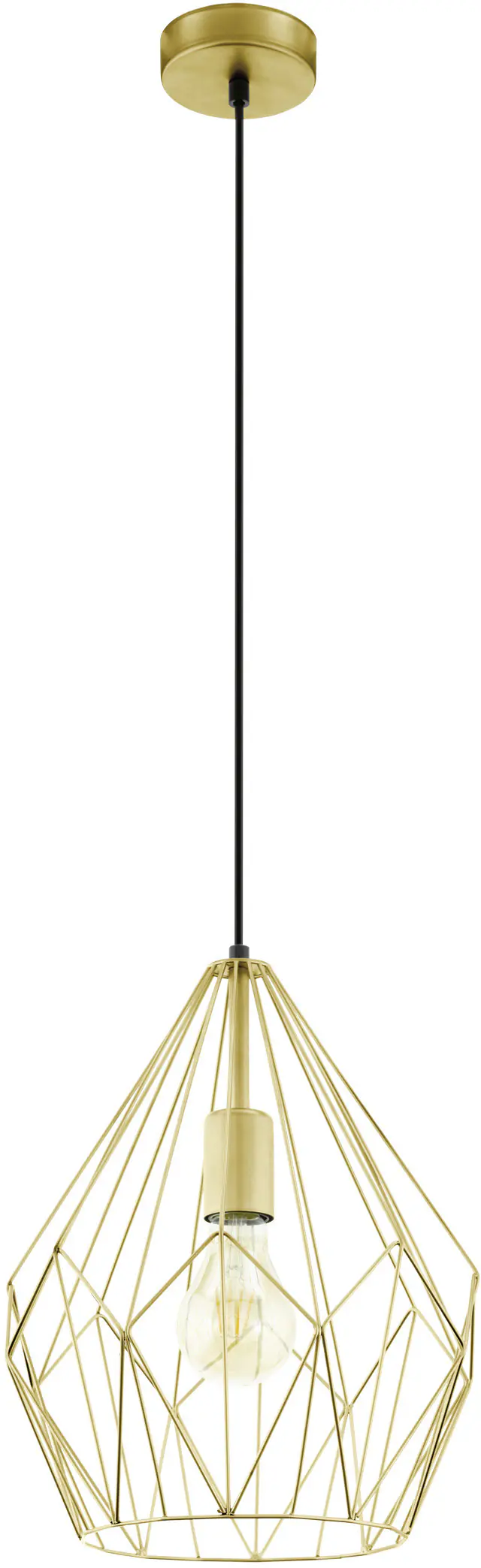 Eglo Pendelleuchte Carlton gold Ø 31 cm E27