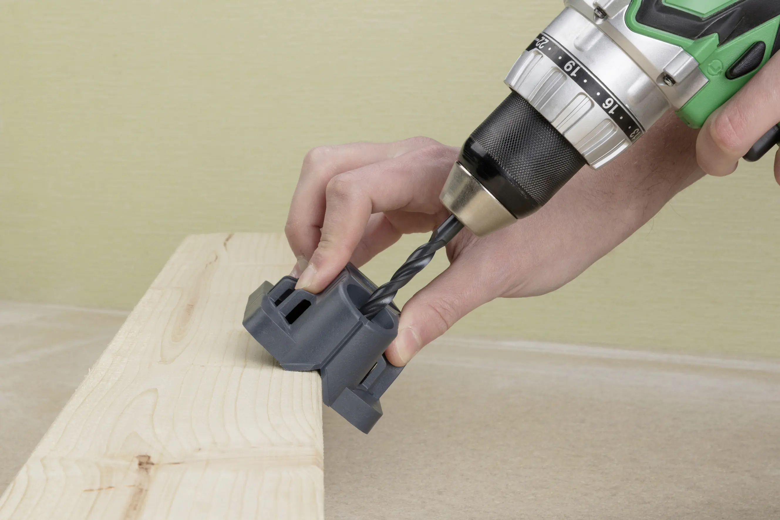 Wolfcraft Mobile Bohrhilfe Forstnerbohrer