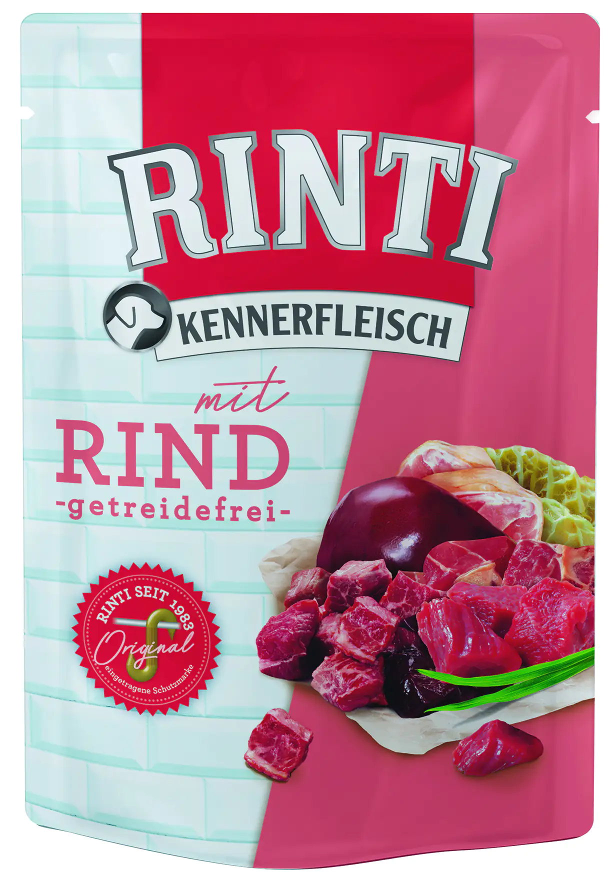 Rinti Kennerfleisch Hundenassfutter Adult getreidefrei 400 g Rind