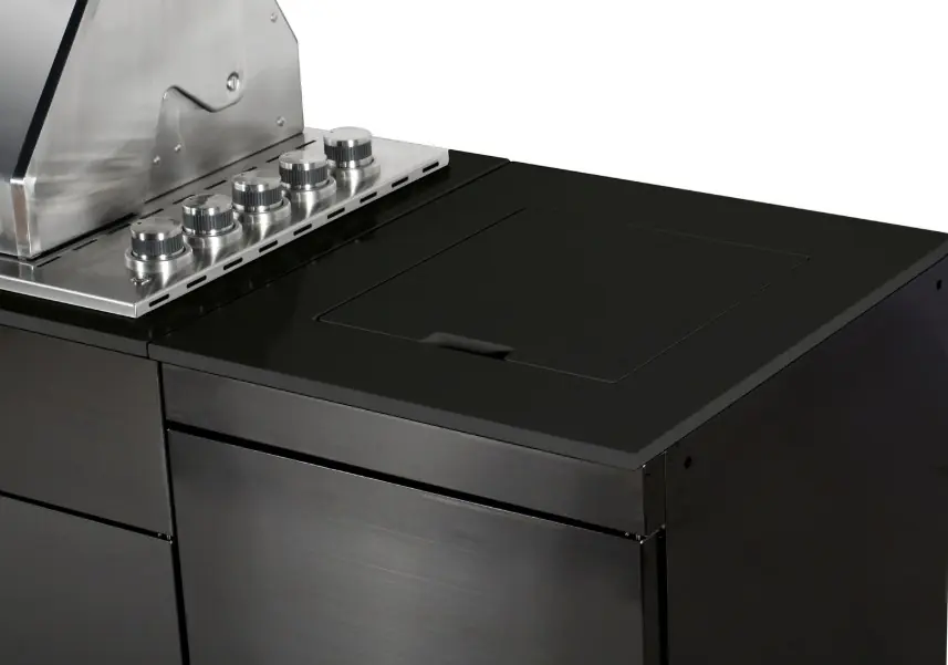 Buschbeck Outdoorküche Brighton inkl. Kühlschrank und Spüle mit Armatur
