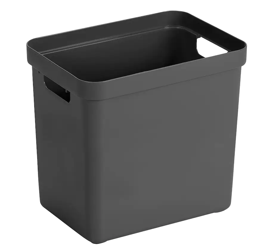 Sunware Aufbewahrungsbox Sigma Home mit Griffen 35 x 25 cm 25 L anthrazit