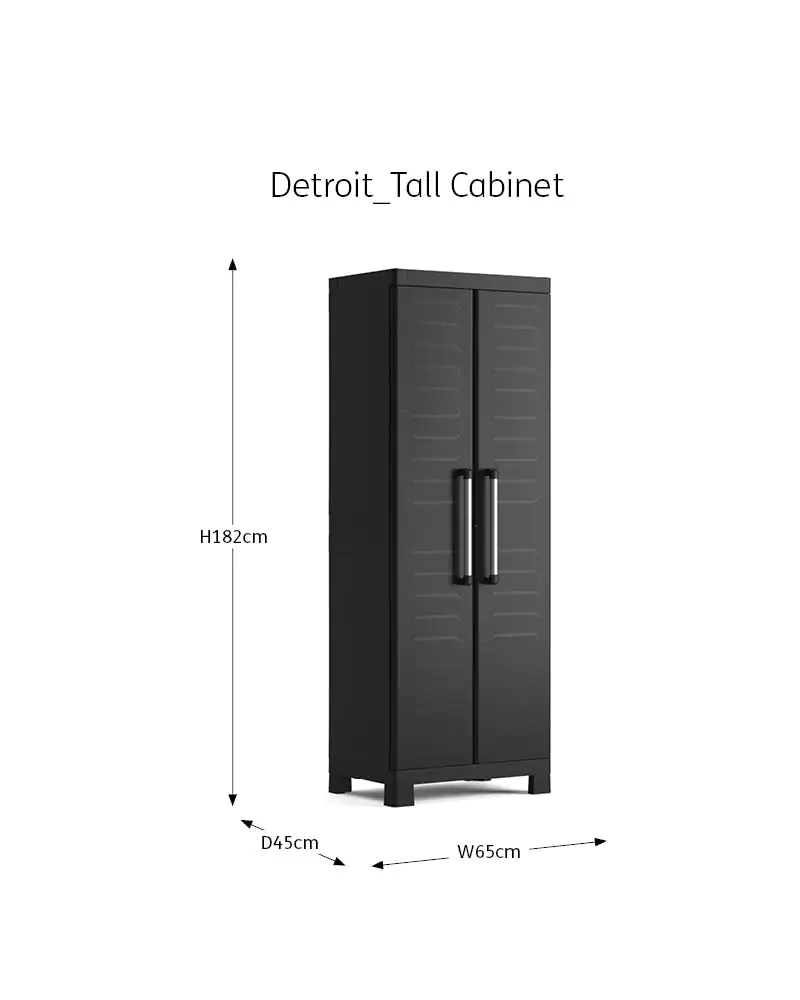 Keter Kunststoffschrank Detroit hoch 65 x 45 x 182 cm