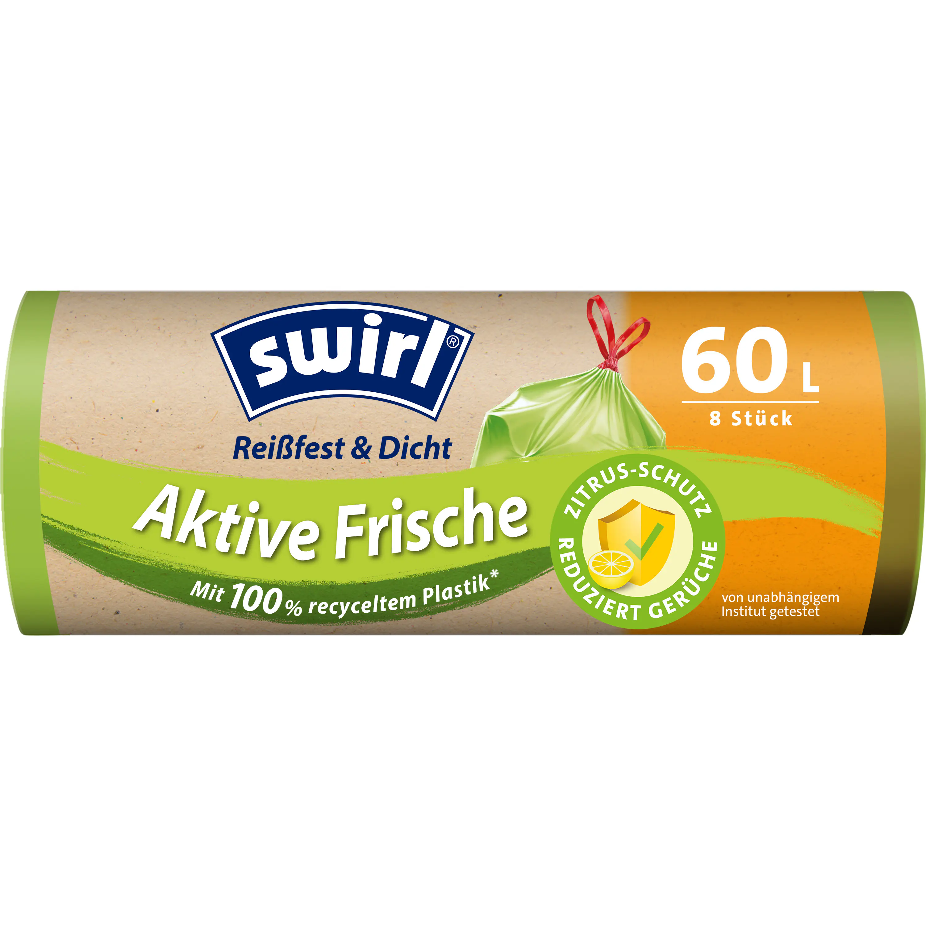 Swirl® Aktive Frische Müllbeutel 60 L Reißfest & Dicht