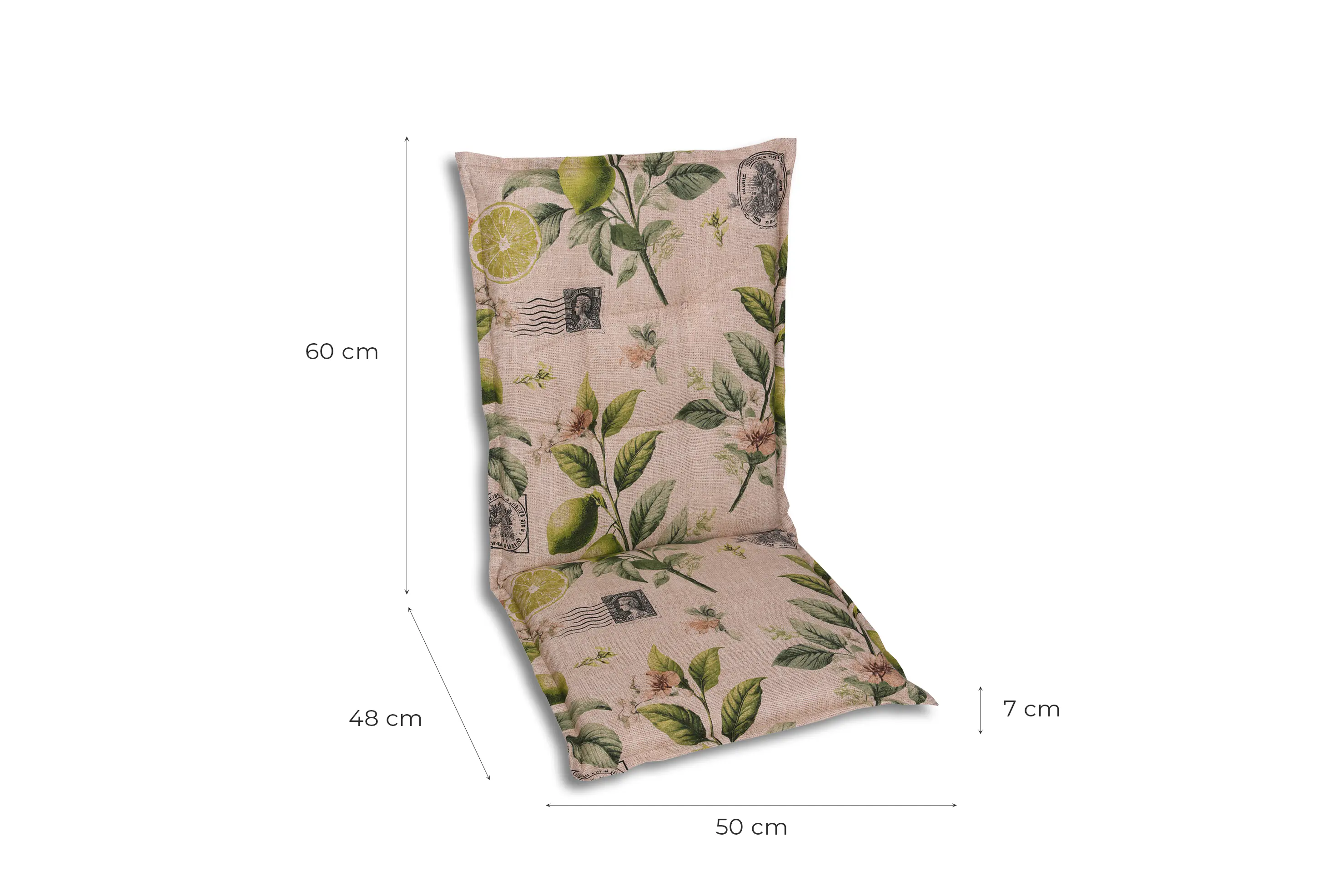 GO-DE Gartenstuhlauflagen mittellehner 108 x 50 x 7 cm sand