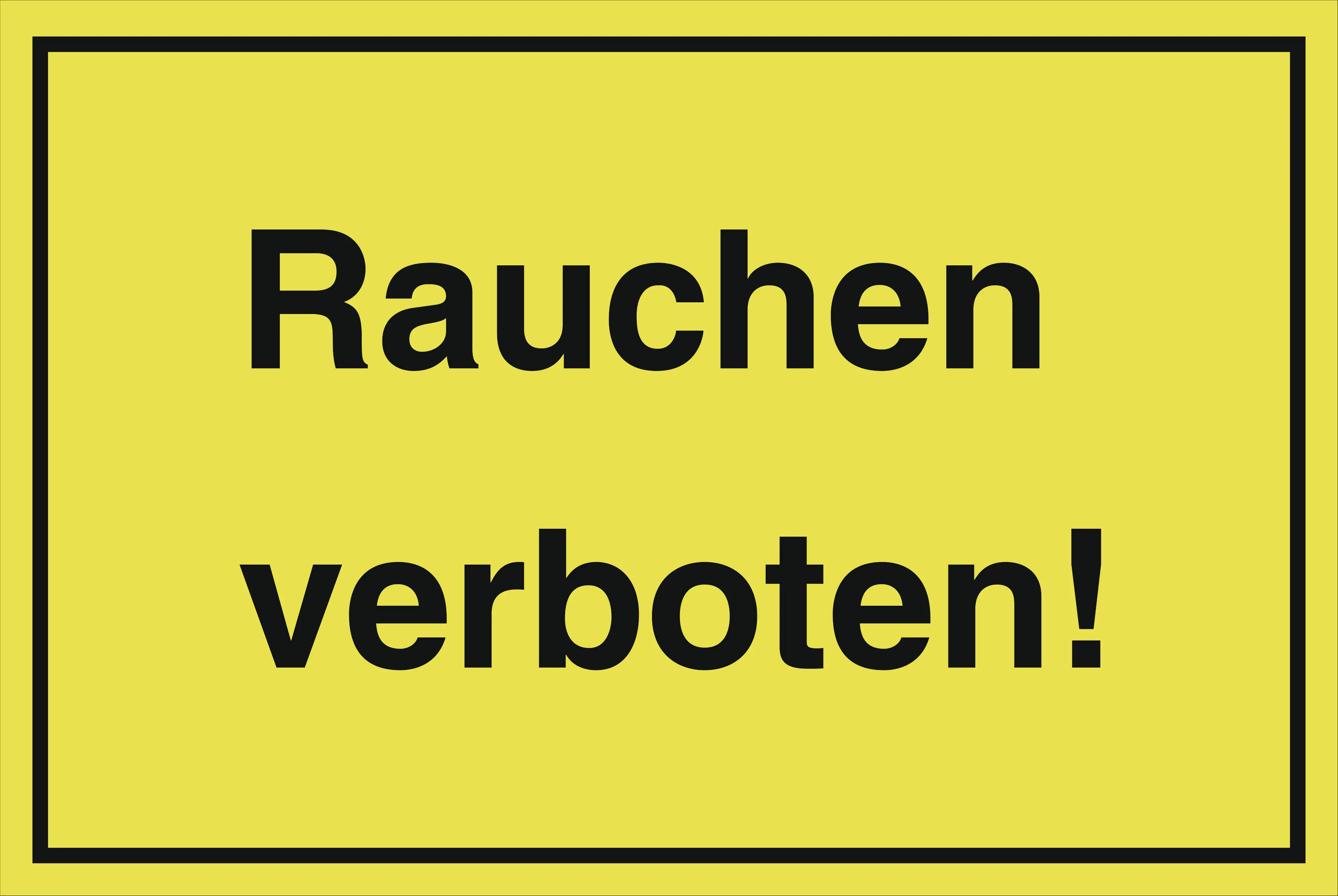 Metafranc Hinweisschild Rauchen verboten 200 x 300 mm