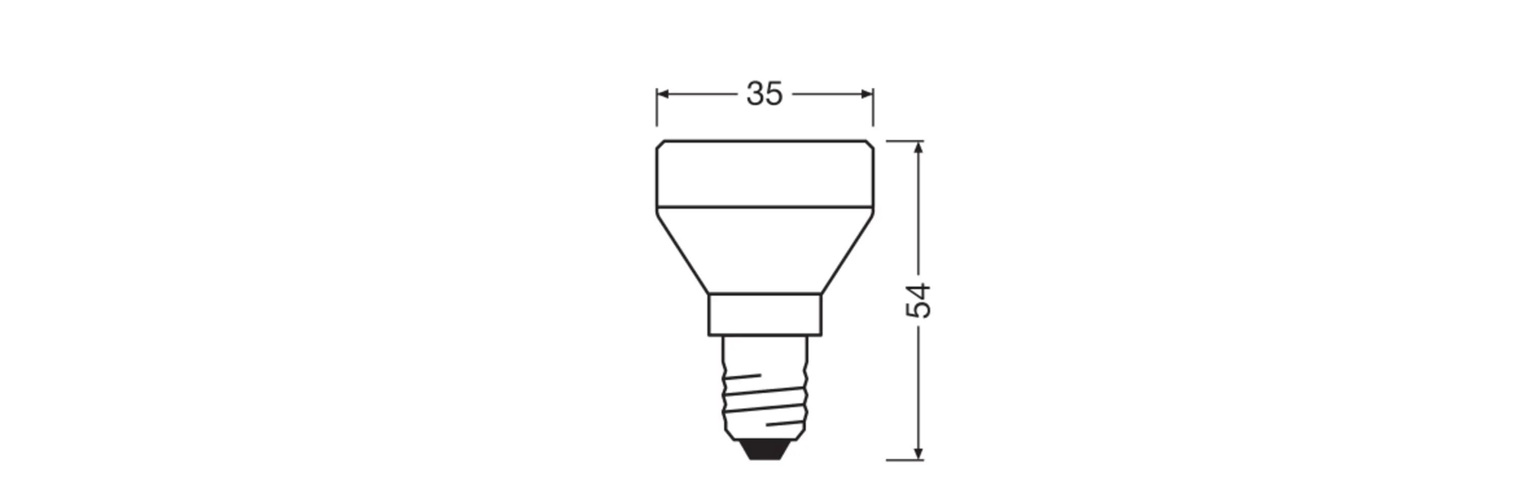 Osram LED Leuchtmittel Star Flat 26 E14 3,5 W kaltweiß matt dimmbar
