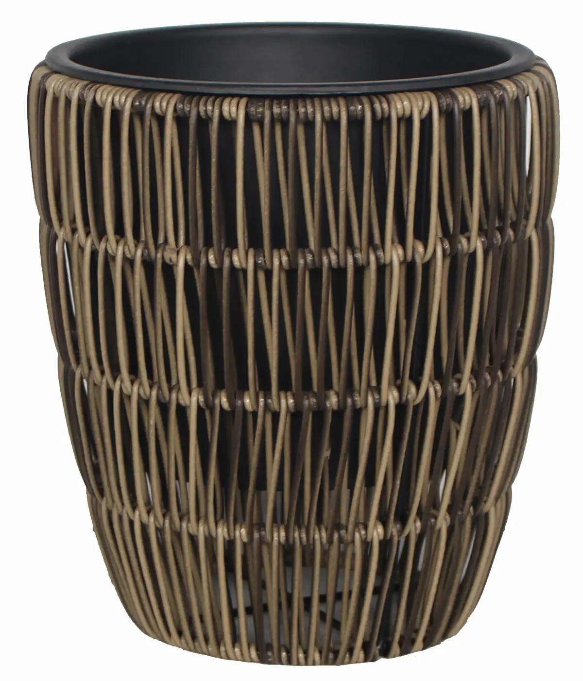TrendLine Polyrattan Pflanztopf Ø21x24cm mit Einsatz