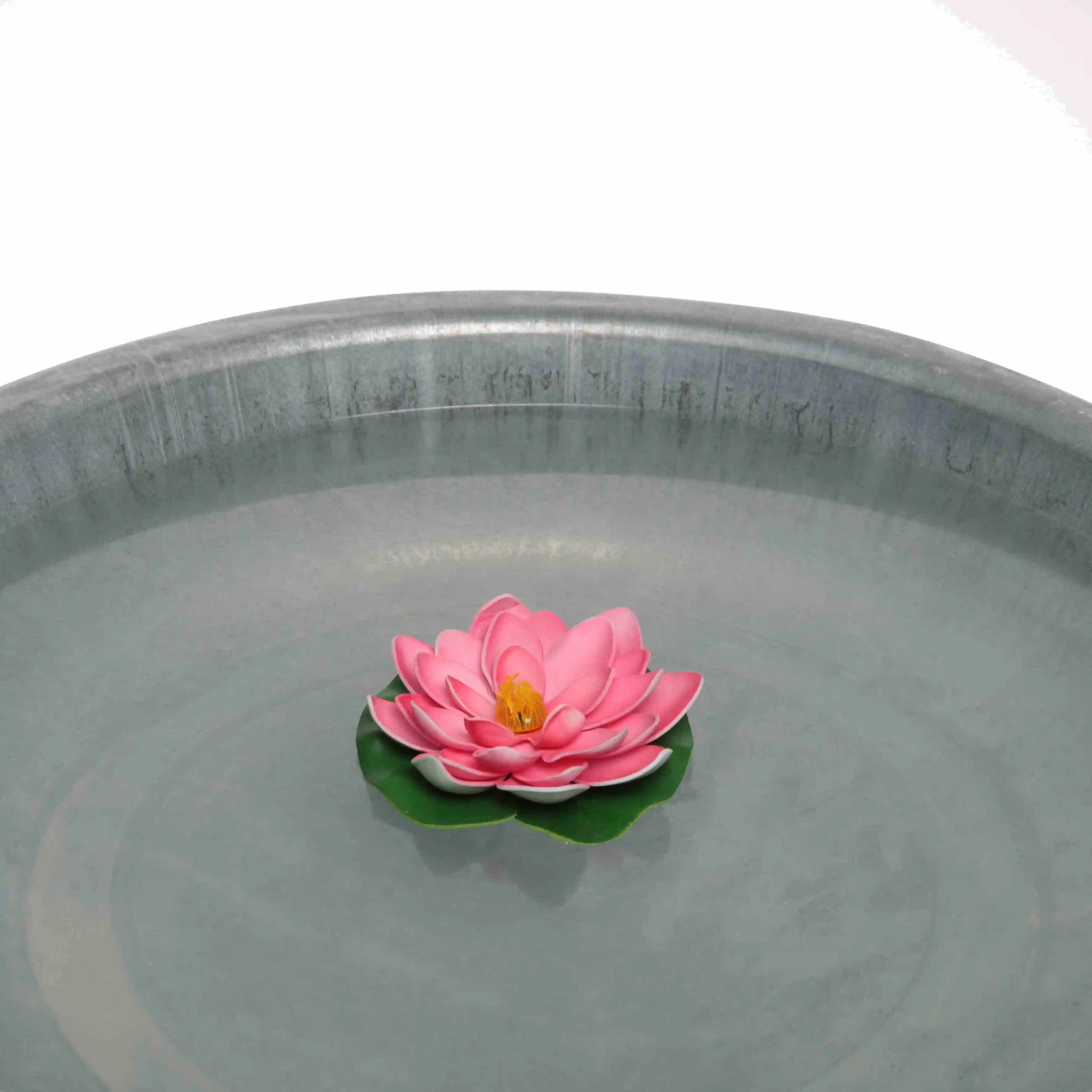 Deko-Rose schwimmend pink Ø 10 cm 