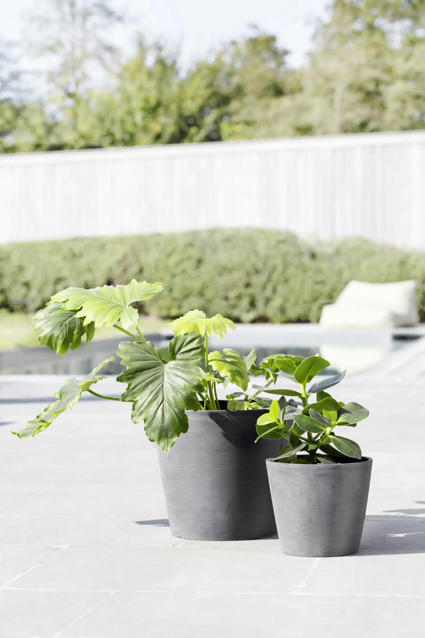 Ecopots Pflanztopf Amsterdam Ø 30 x 26 cm grau