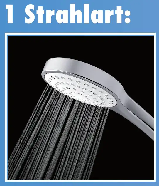 Primaster Handbrause Water Simple chrom-weiß mit Wasserspareinsatz