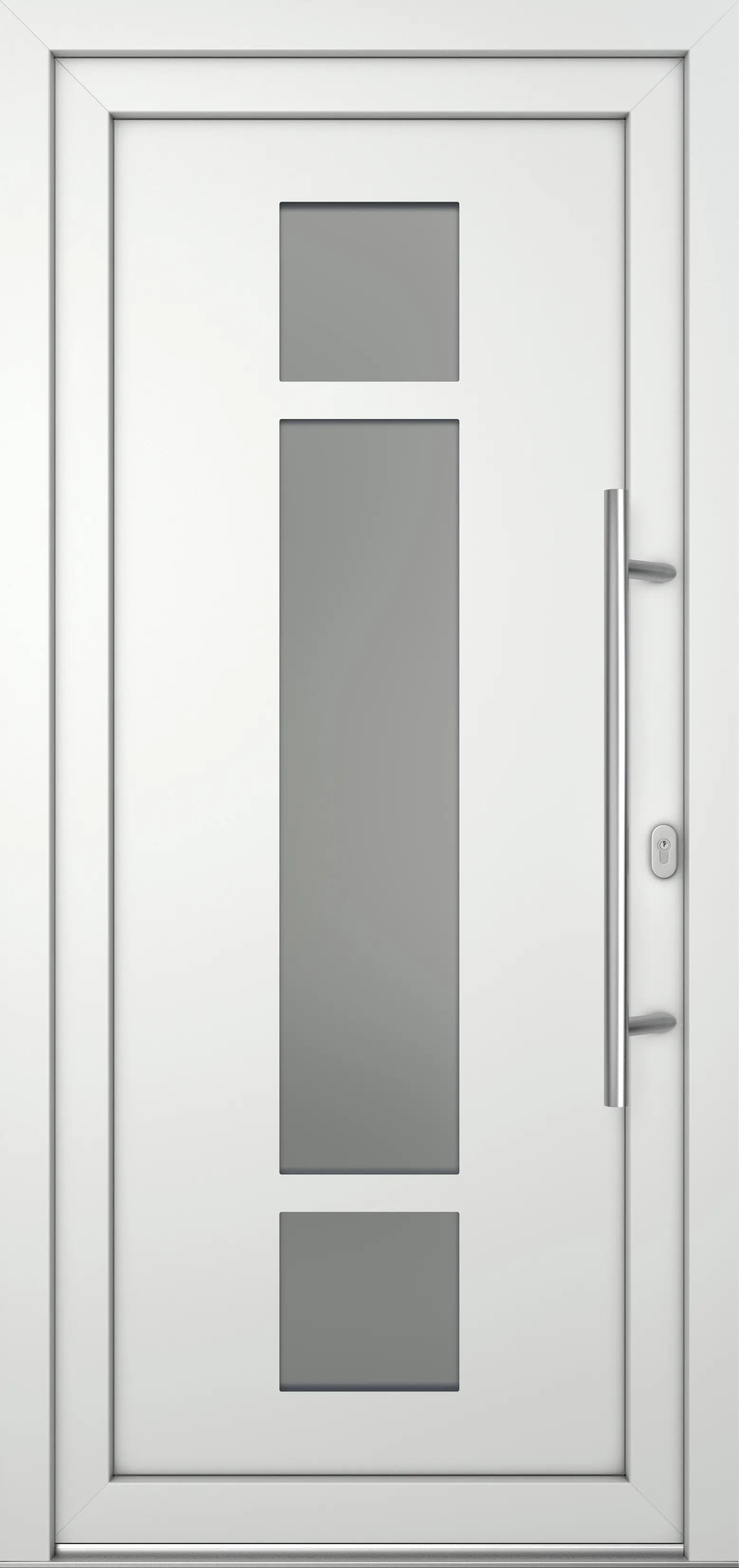 Meeth Haustür Optimal Pro PVC Modell 102 108 x 200 cm DIN Rechts weiß
