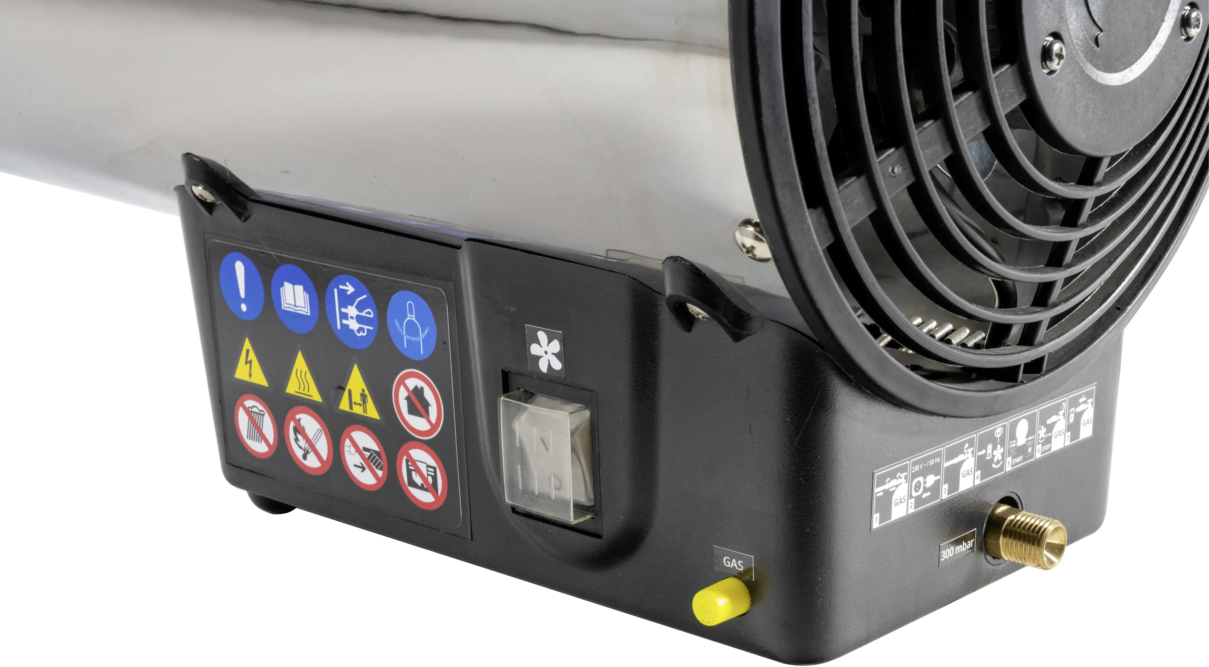 Güde Gasheizgebläse GGH 10 INOX silber/schwarz