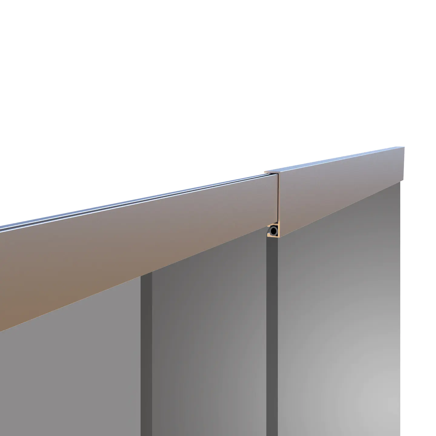 Primaster Fliegenschutz-Türvorhang Teleskop Alu 120 x 250 cm anthrazit 