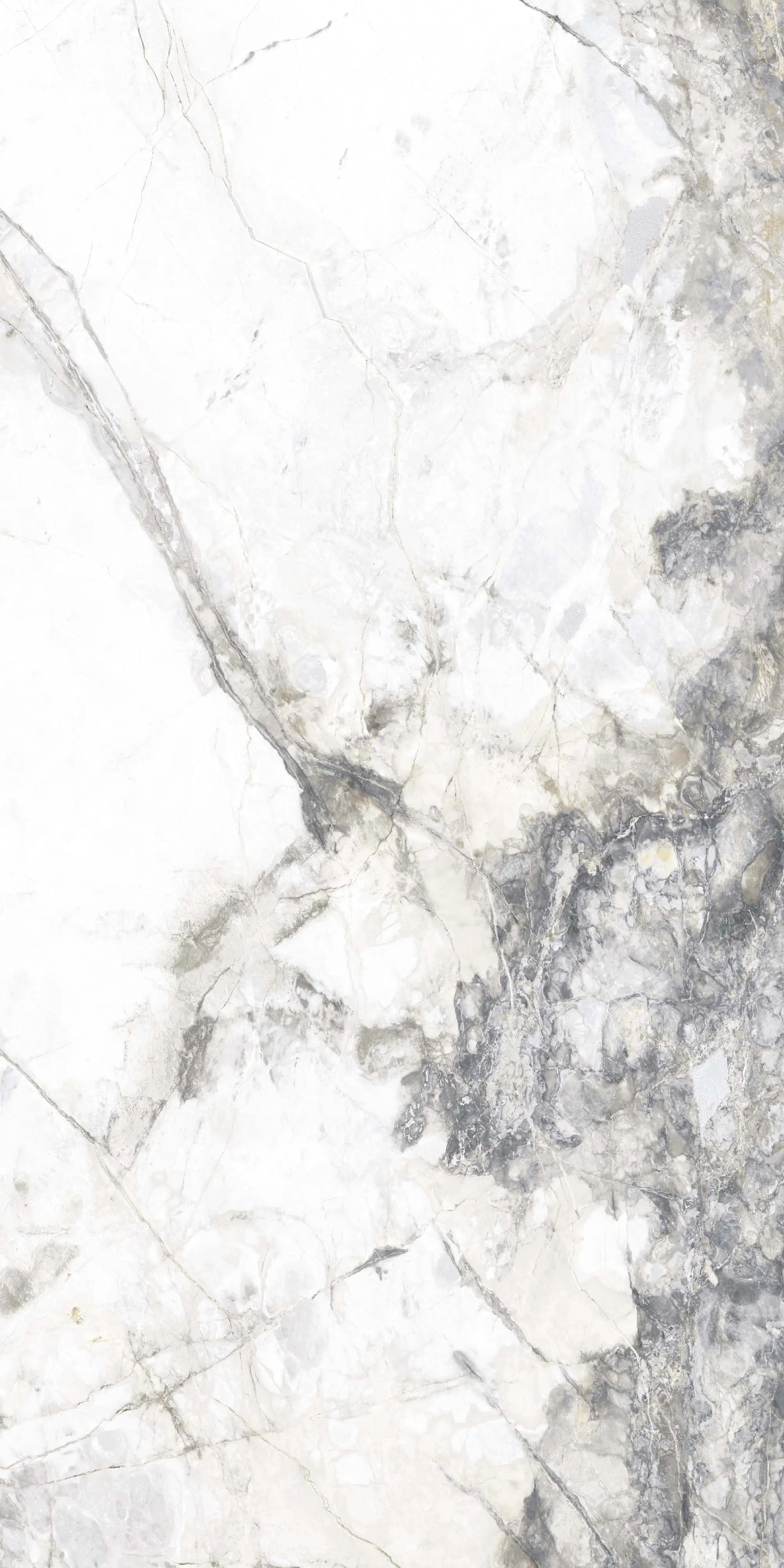Bodenfliese Feinsteinzeug Caldera 60 x 120 cm silver
