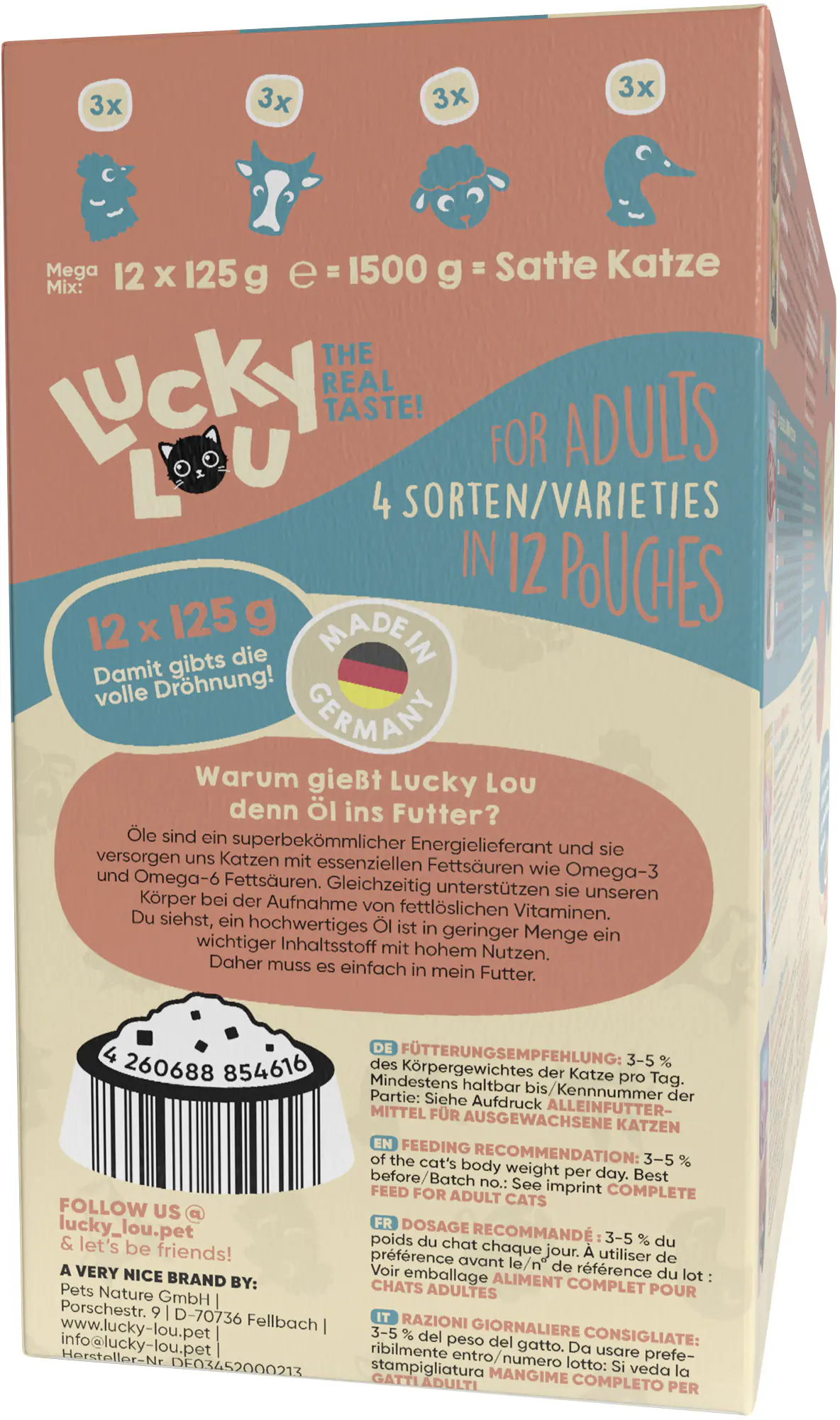 Lucky Lou Lifestage Adult Tasty-Mix 12x125g