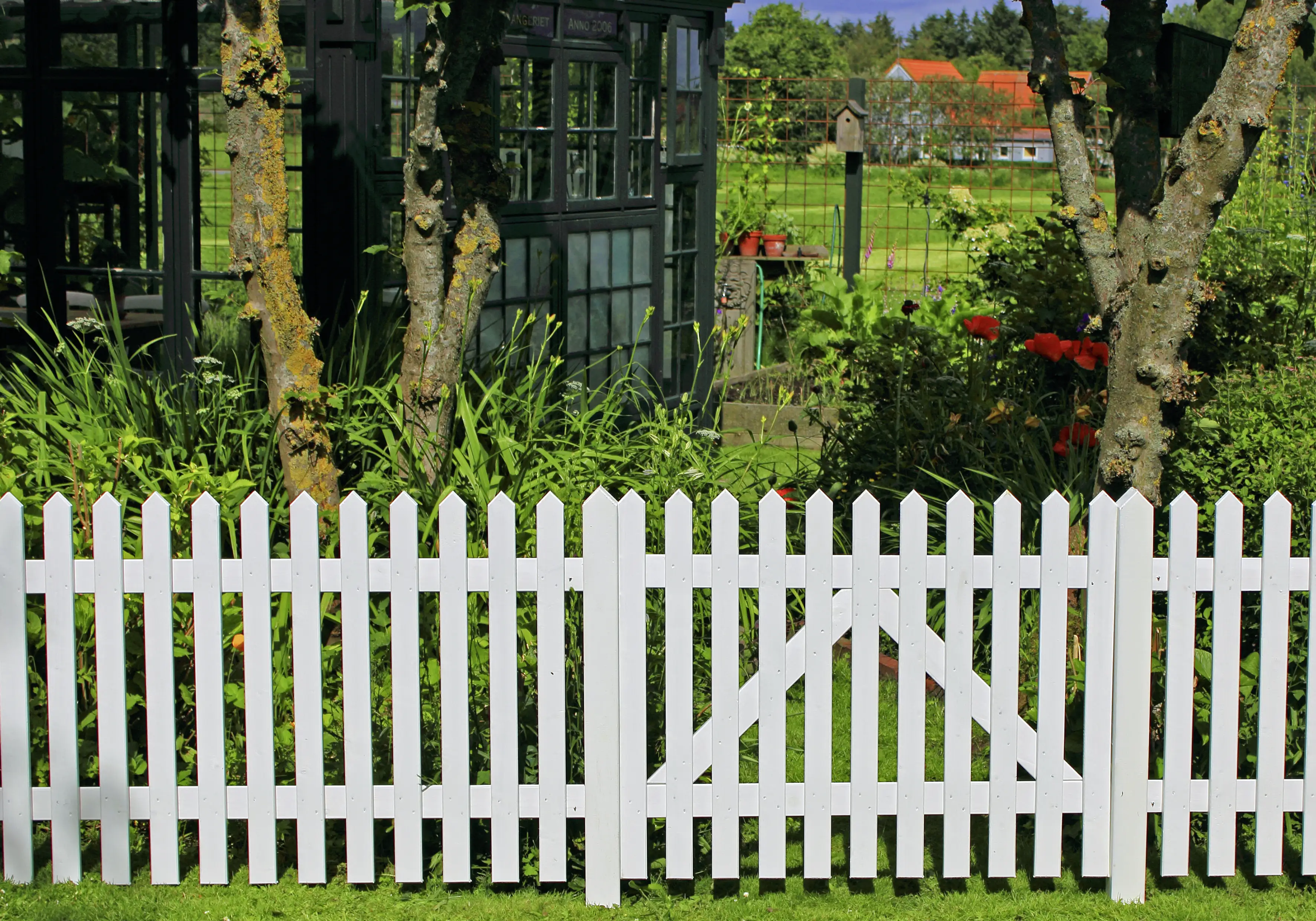 Plus Vorgartenzaun Skagen 150 x 80 cm weiß