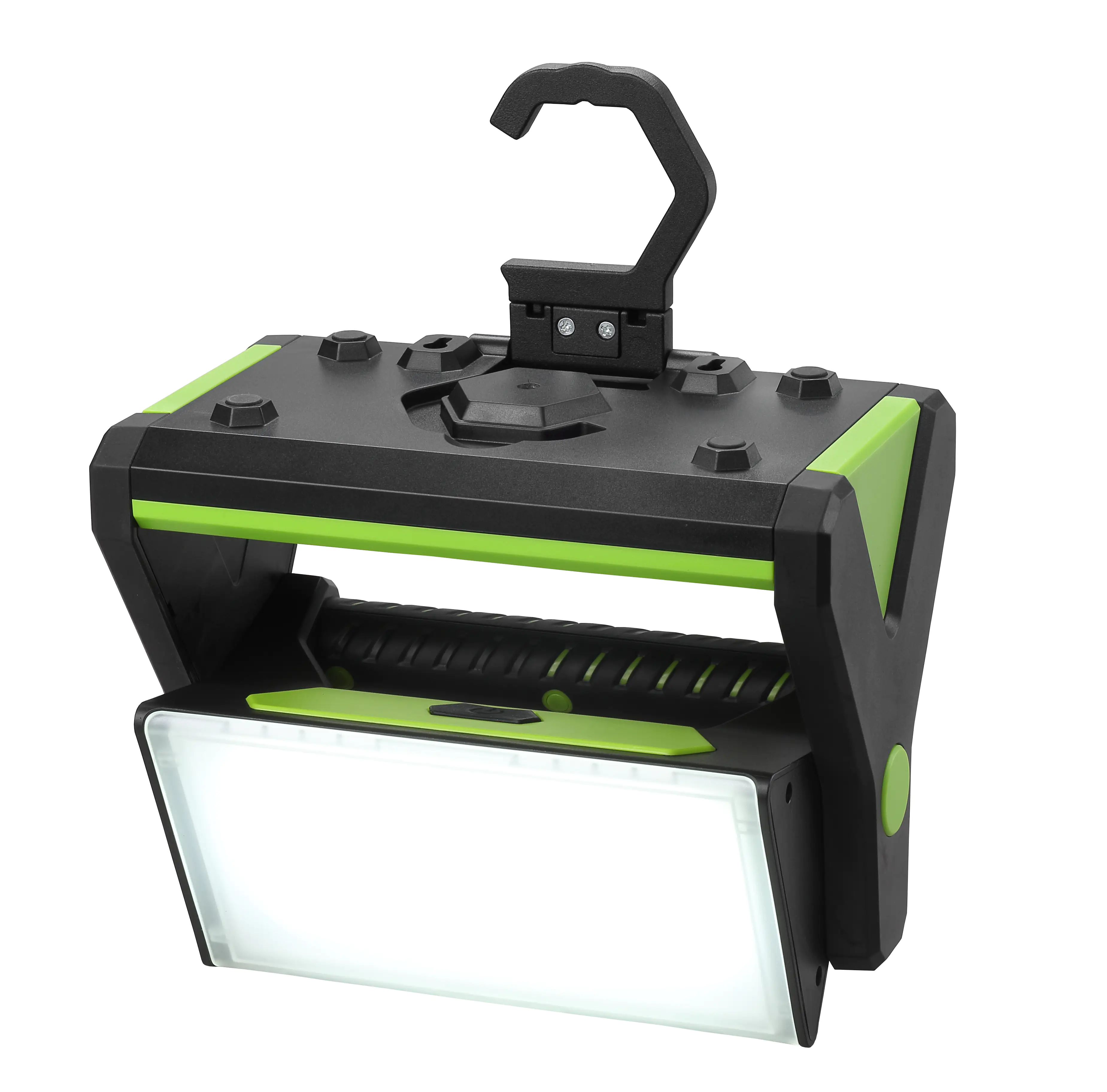REV LED Akku-Arbeitsleuchte Y-Light 40 W grün schwarz, 300° Rotation