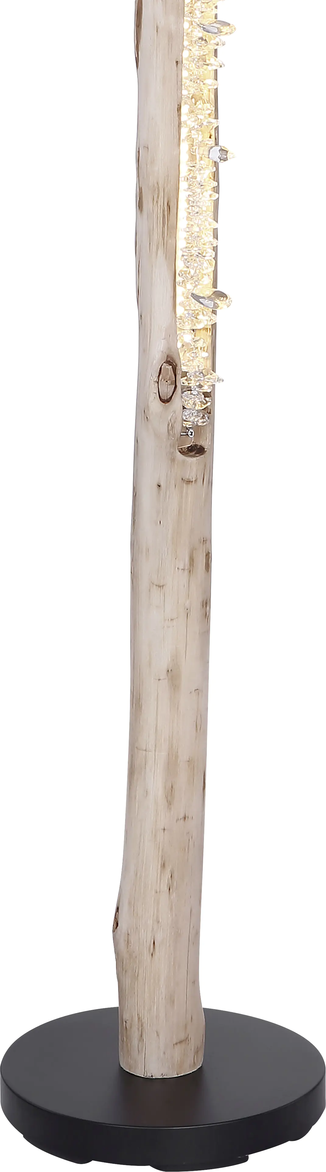 Globo LED Stehleuchte Felicitas natur-schwarz 151 x 23 cm warmweiß