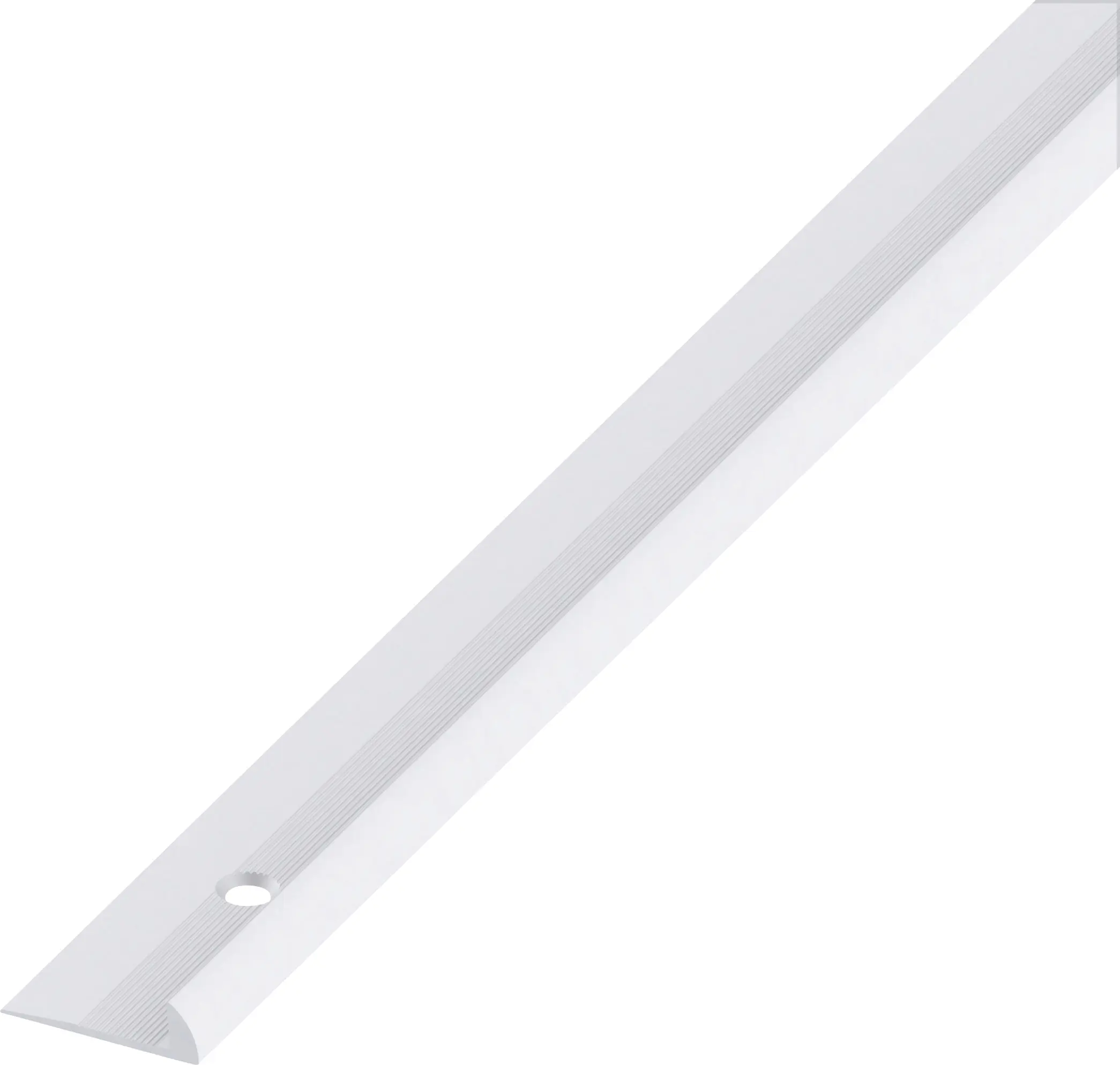alfer Rund-Abschluss-Profil 1 m, 20.5 x 3 mm Aluminium eloxiert silber