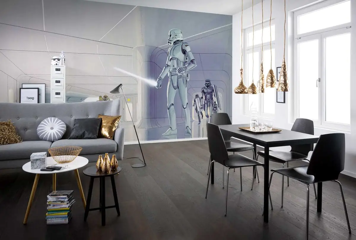 Komar Vlies Fototapete Star Wars Classic Vorsicht Stormtrooper 500 x 250 cm 