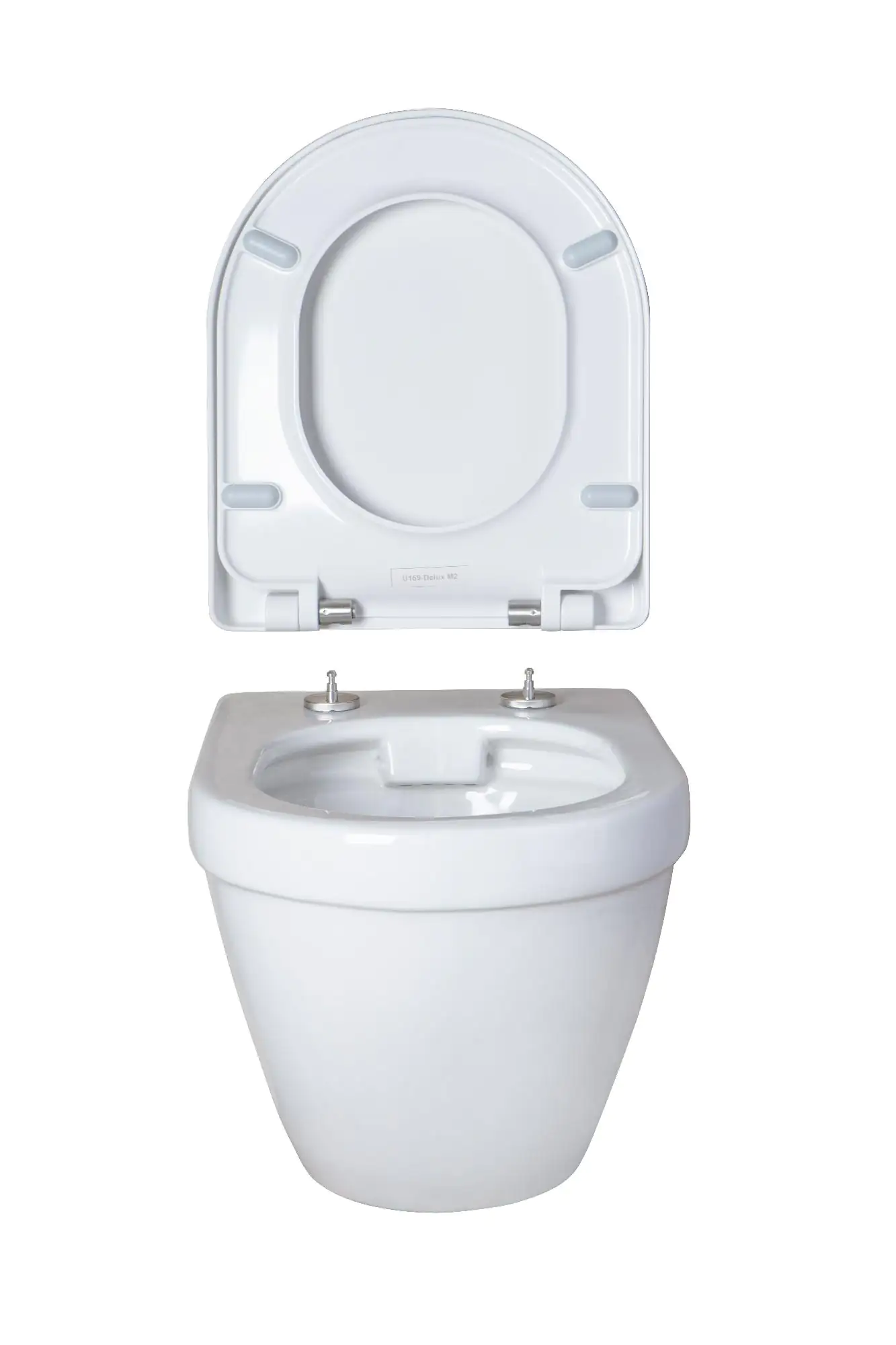 Primaster Wand WC spülrandlos Megara Tiefspüler weiß inkl. WC Sitz