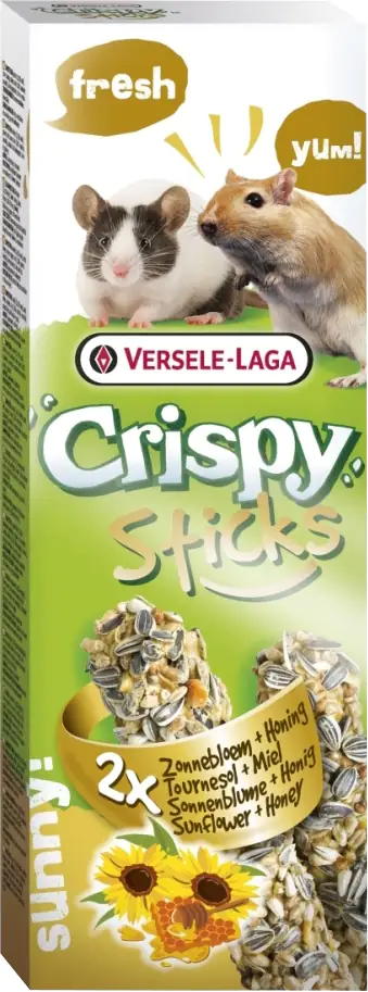 Crispy Sticks Rennmäuse-Mäuse Sonnenblume & Honig 2 Stück 110 g