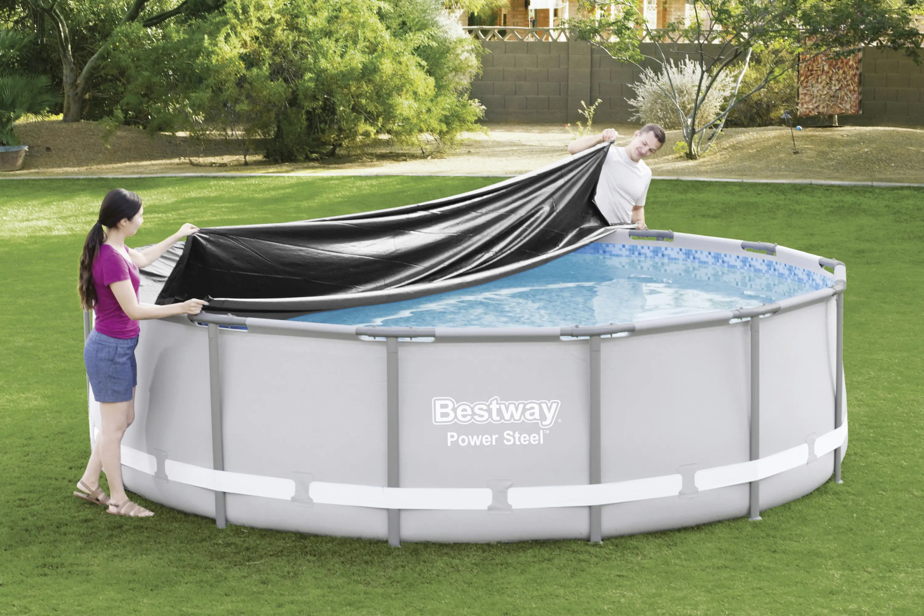 Bestway Poolabdeckung rund Ø 4,27 m