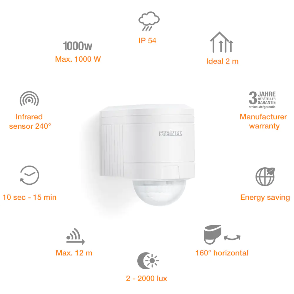 Steinel Infrarot Sensor IS 240 Duo weiß